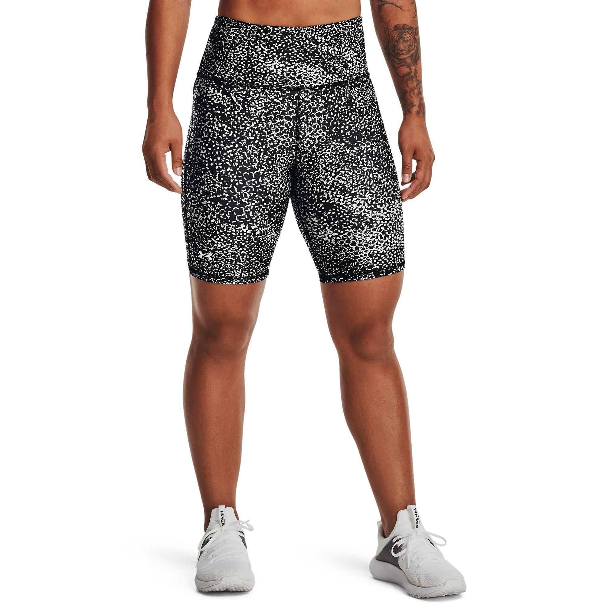 AOP Black/HGrey - Under Armour - Armour HeatGear Bike Shorts Womens - 2