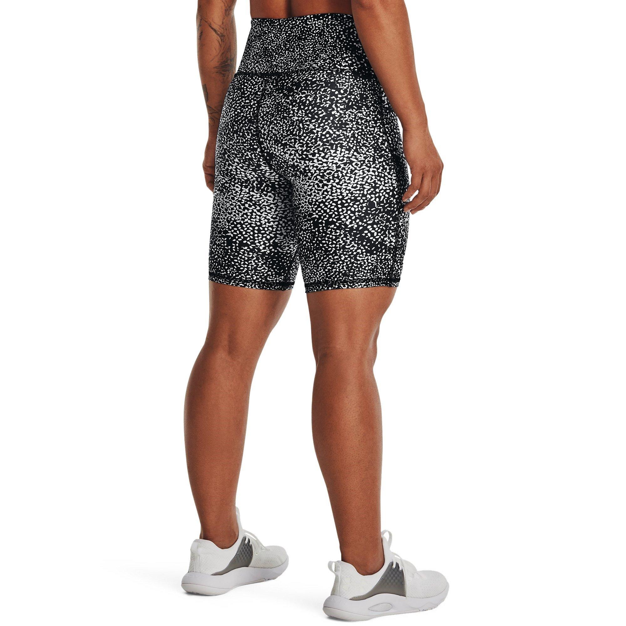 AOP Black/HGrey - Under Armour - Armour HeatGear Bike Shorts Womens - 3