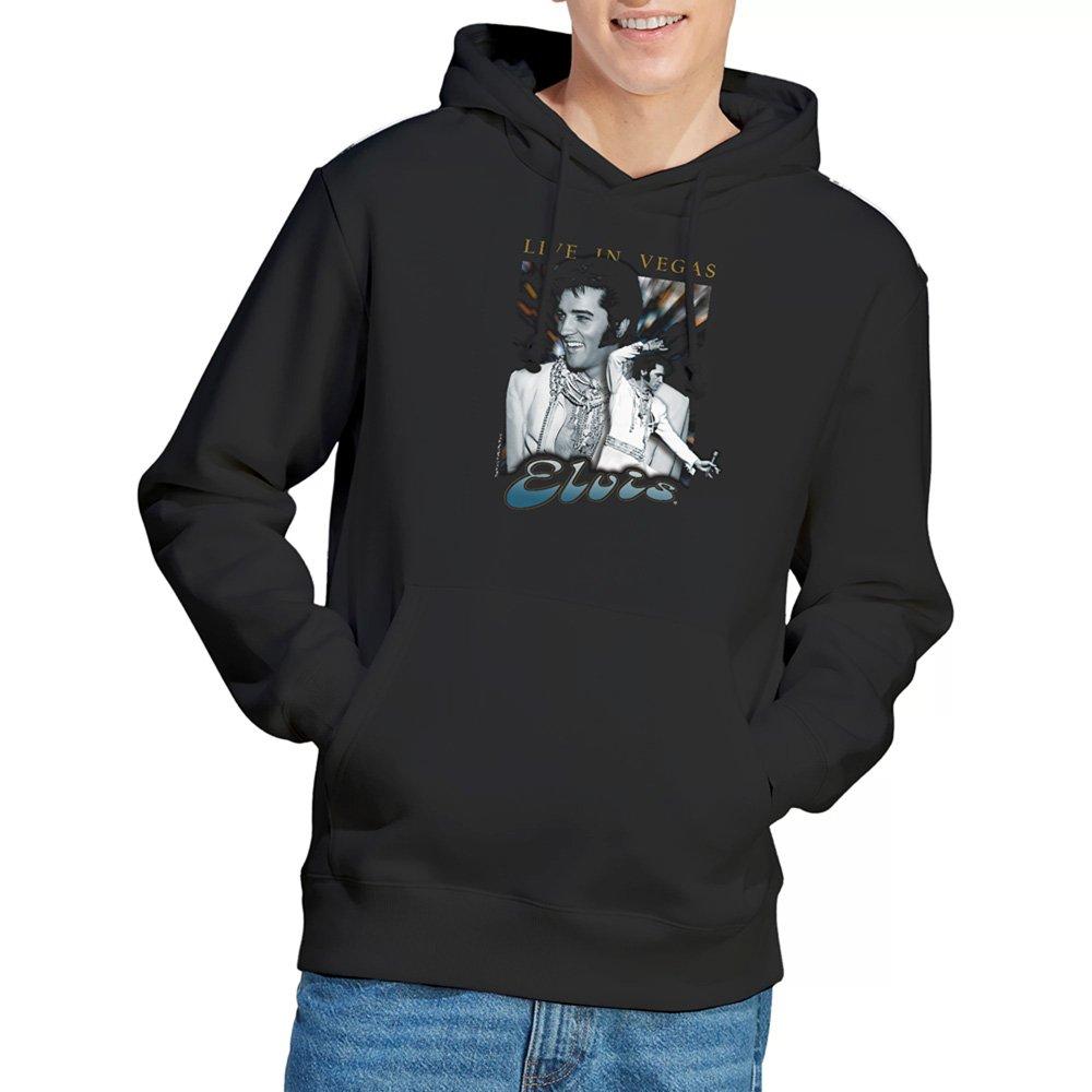 Black - Elvis Presley - Live In Vegas Hoodie Black - 1