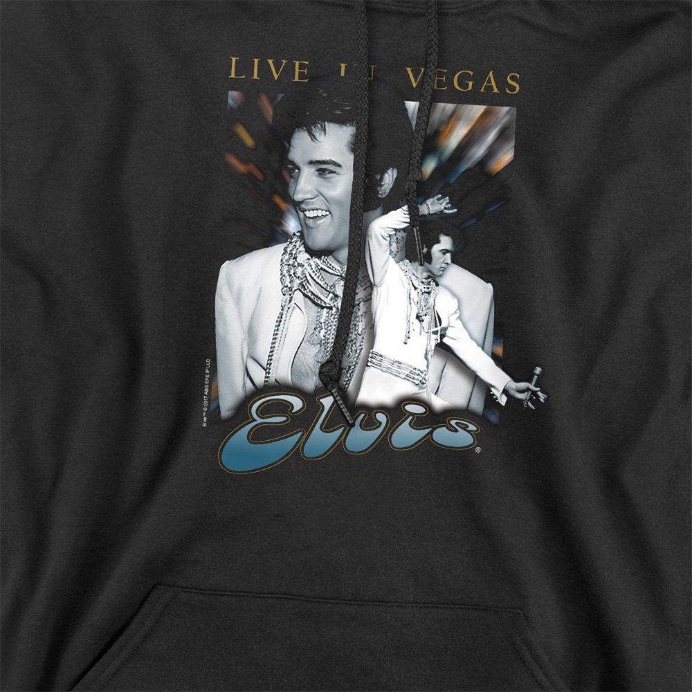 Black - Elvis Presley - Live In Vegas Hoodie Black - 2