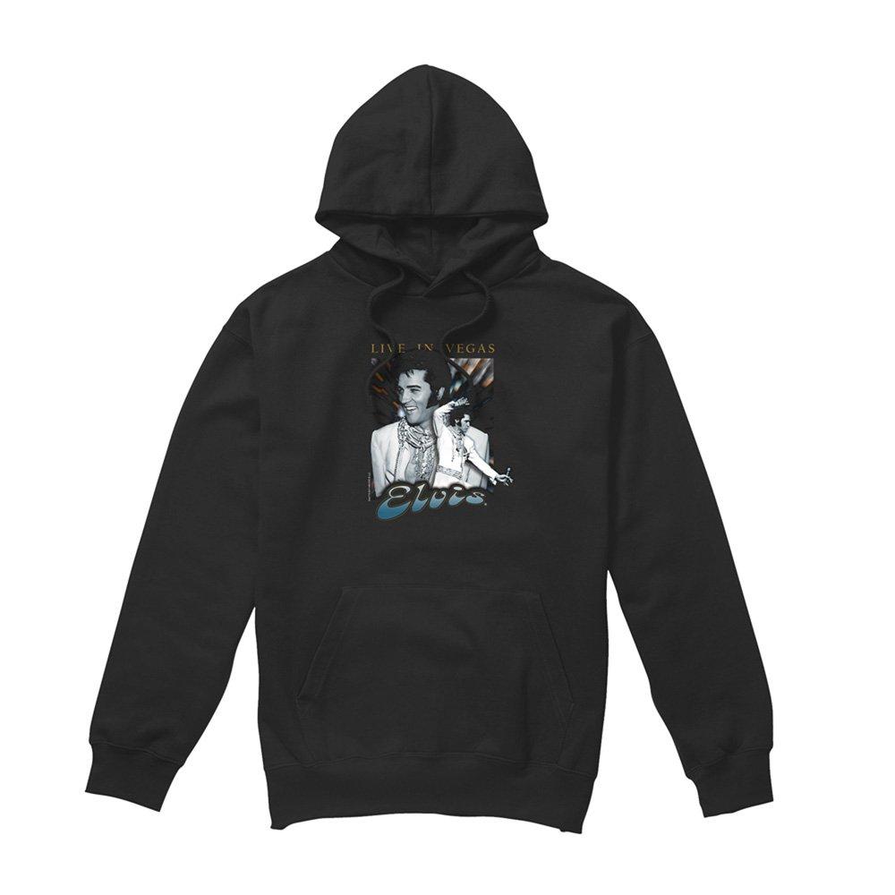 Black - Elvis Presley - Live In Vegas Hoodie Black - 4