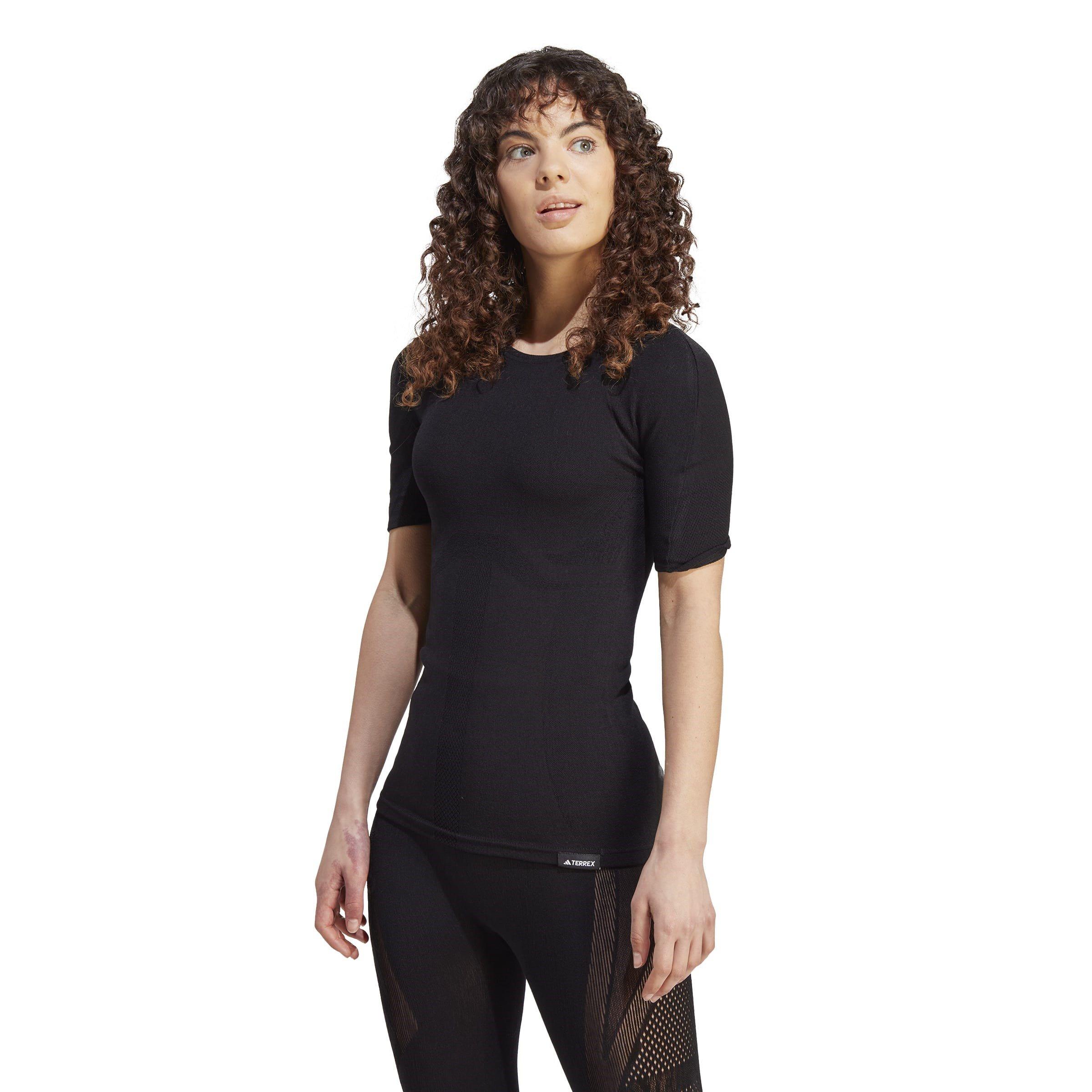 Nero - adidas - Drym Short Sleeve T-shirt Womens - 2