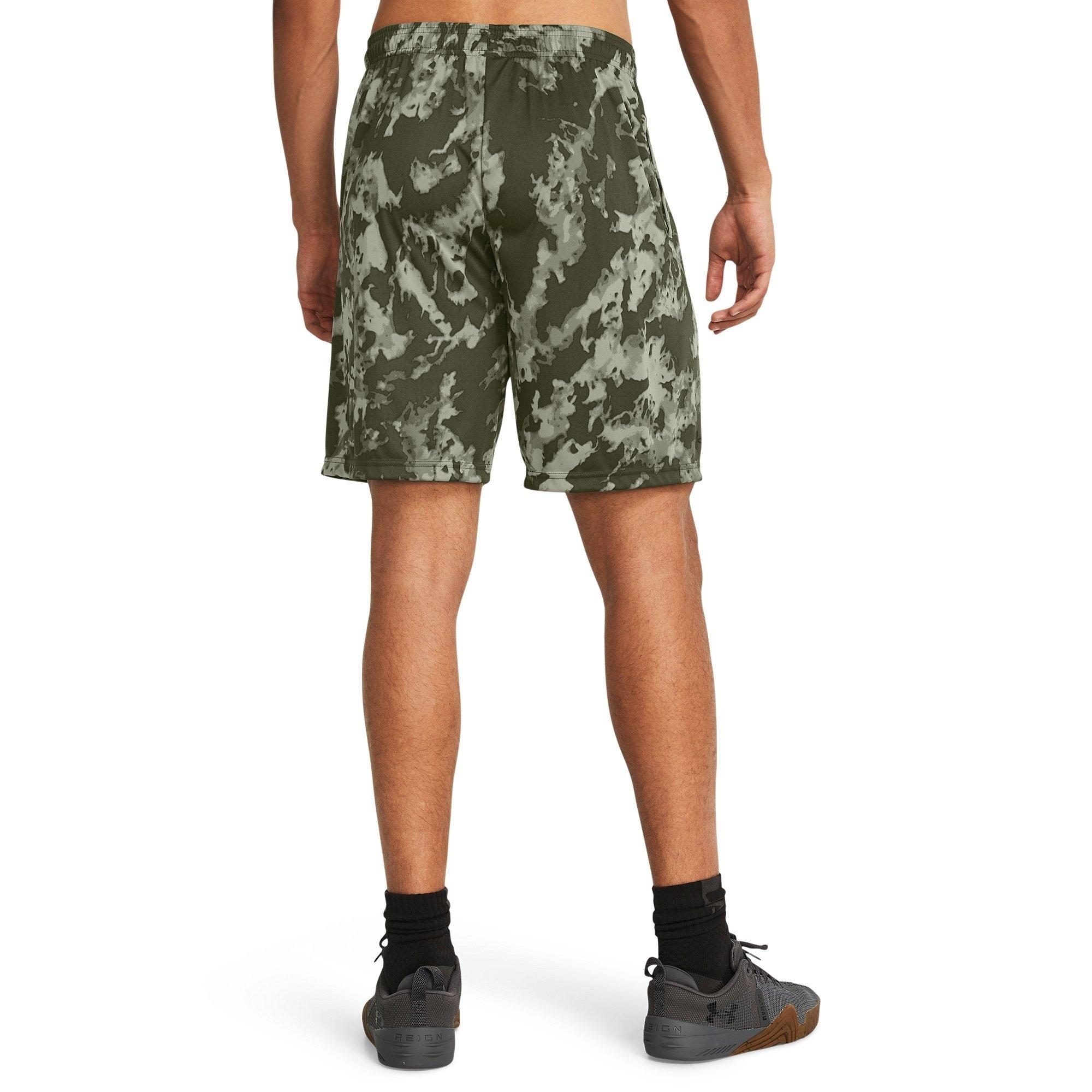 M.Green/Black - Under Armour - Men's Tech Print Performance Gym Shorts - 3
