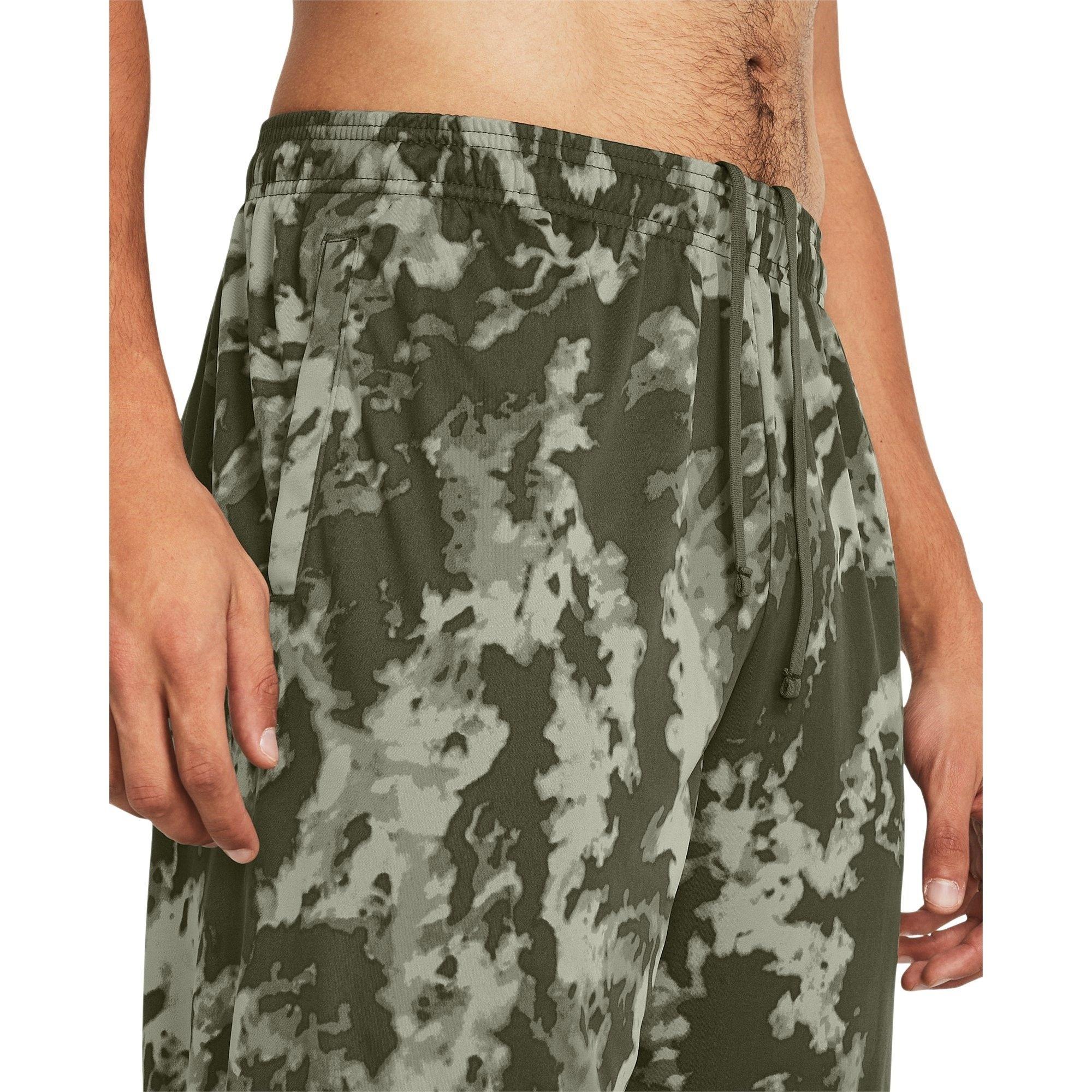 M.Green/Black - Under Armour - Men's Tech Print Performance Gym Shorts - 5