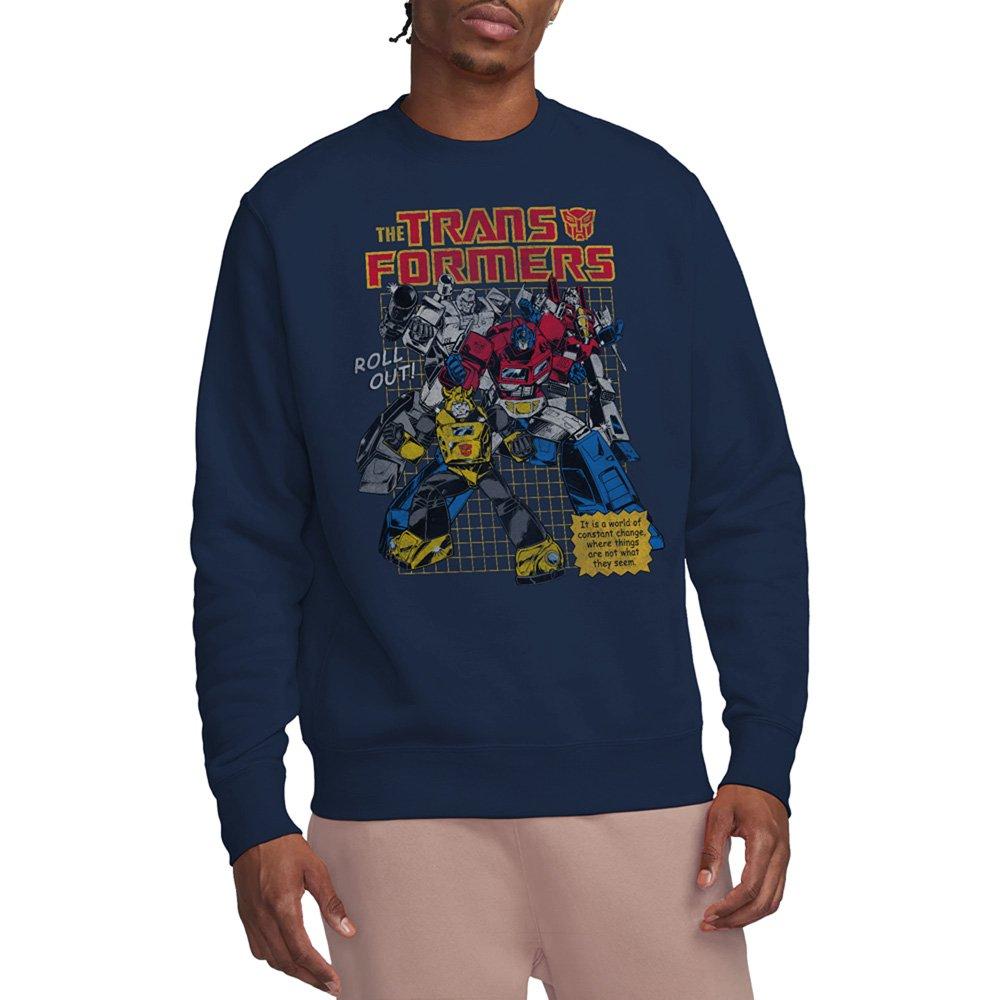 Hasbro Men's Transformers World Roll Out Sweatshirt Navy - XXL