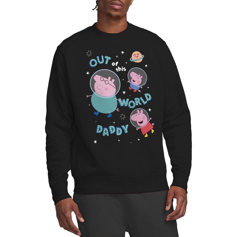 Black - Hasbro - Peppa Pig Out Of This World Daddy Pig Sweatshirt - 1