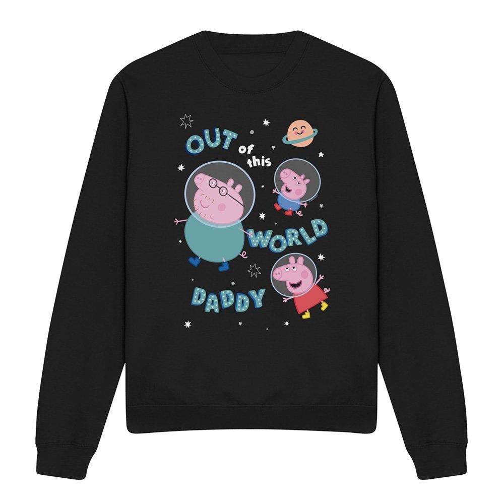 Black - Hasbro - Peppa Pig Out Of This World Daddy Pig Sweatshirt - 4