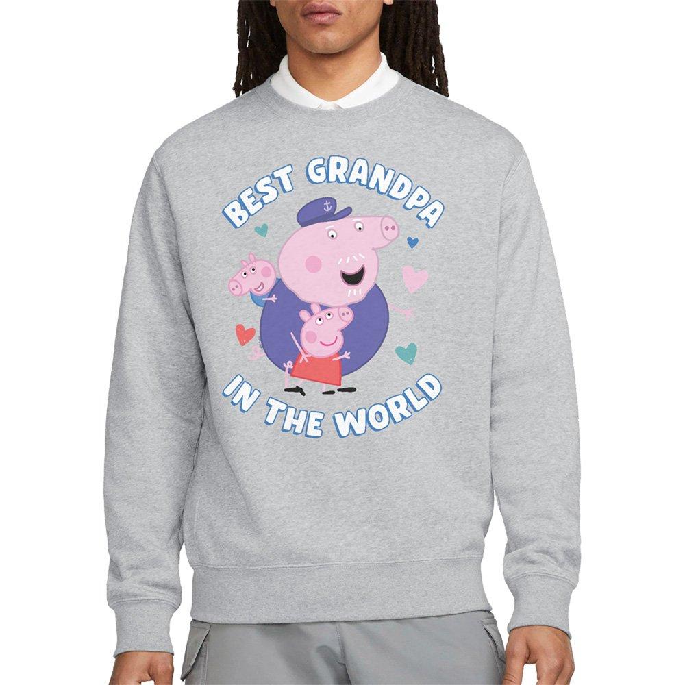Grey - Hasbro - Peppa Pig Best Grandpa In The World Sweatshirt He - 1