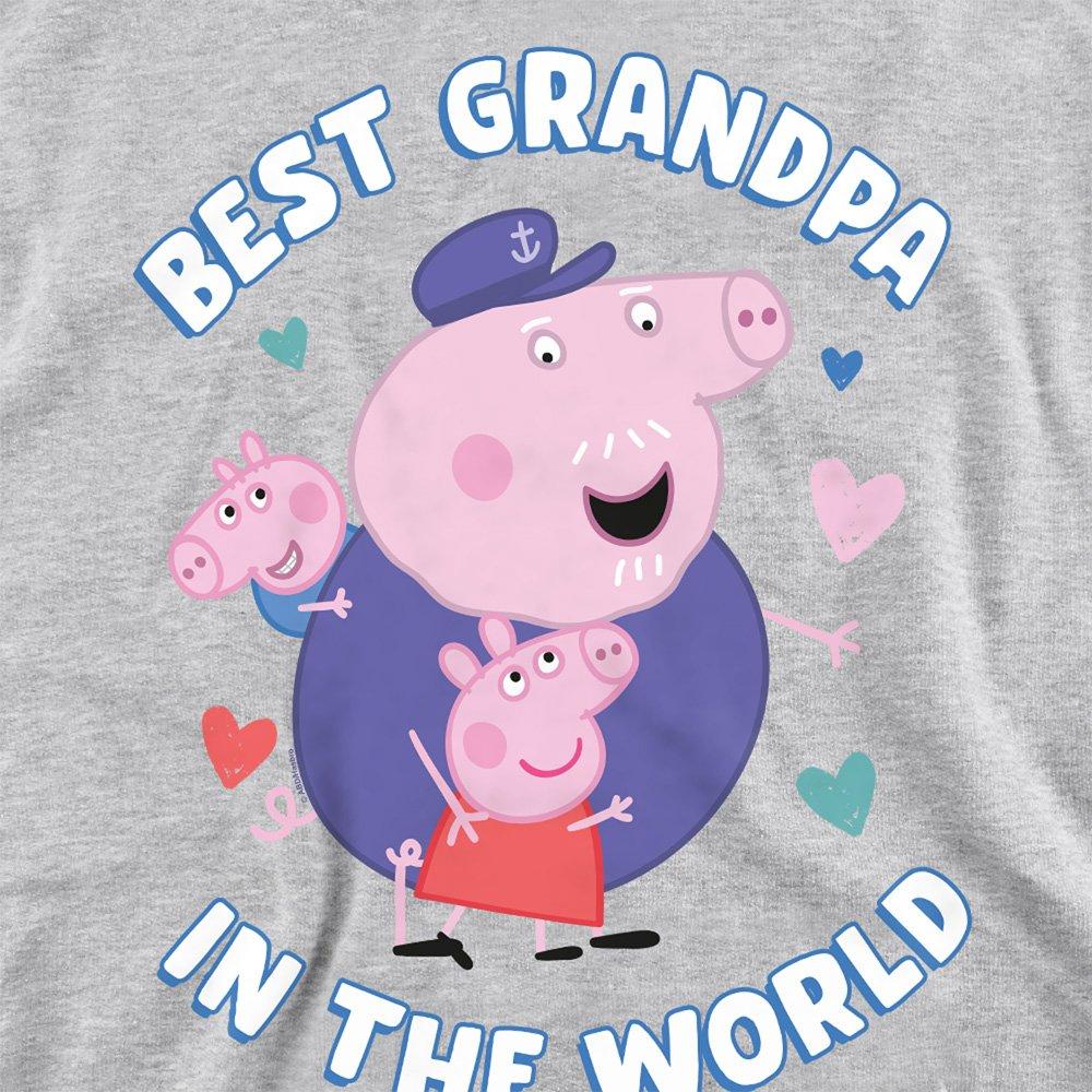 Grey - Hasbro - Peppa Pig Best Grandpa In The World Sweatshirt He - 2