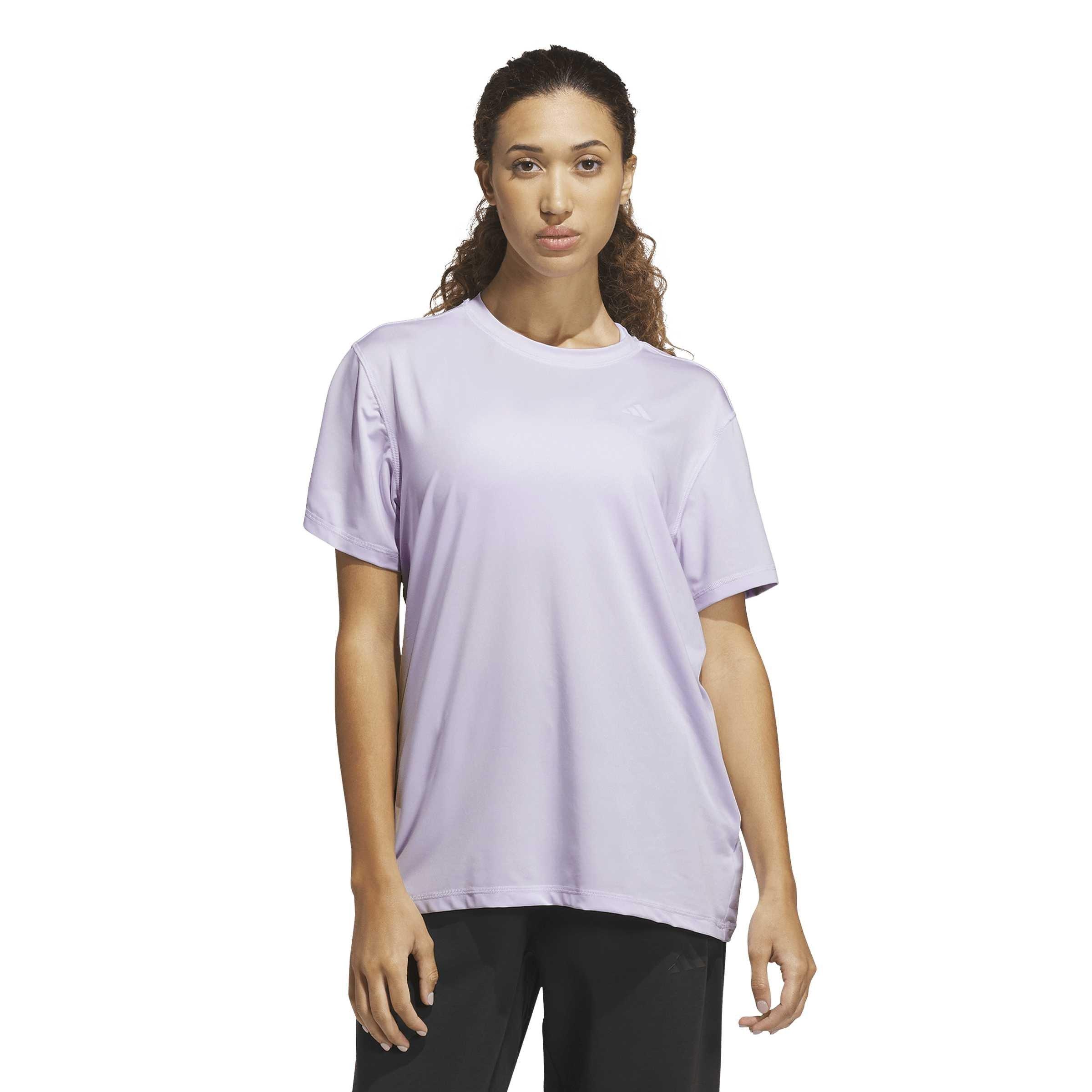 Frozen Purple - adidas - Women's D4T Everyday Training Short-Sleeve T-Shirt - 2