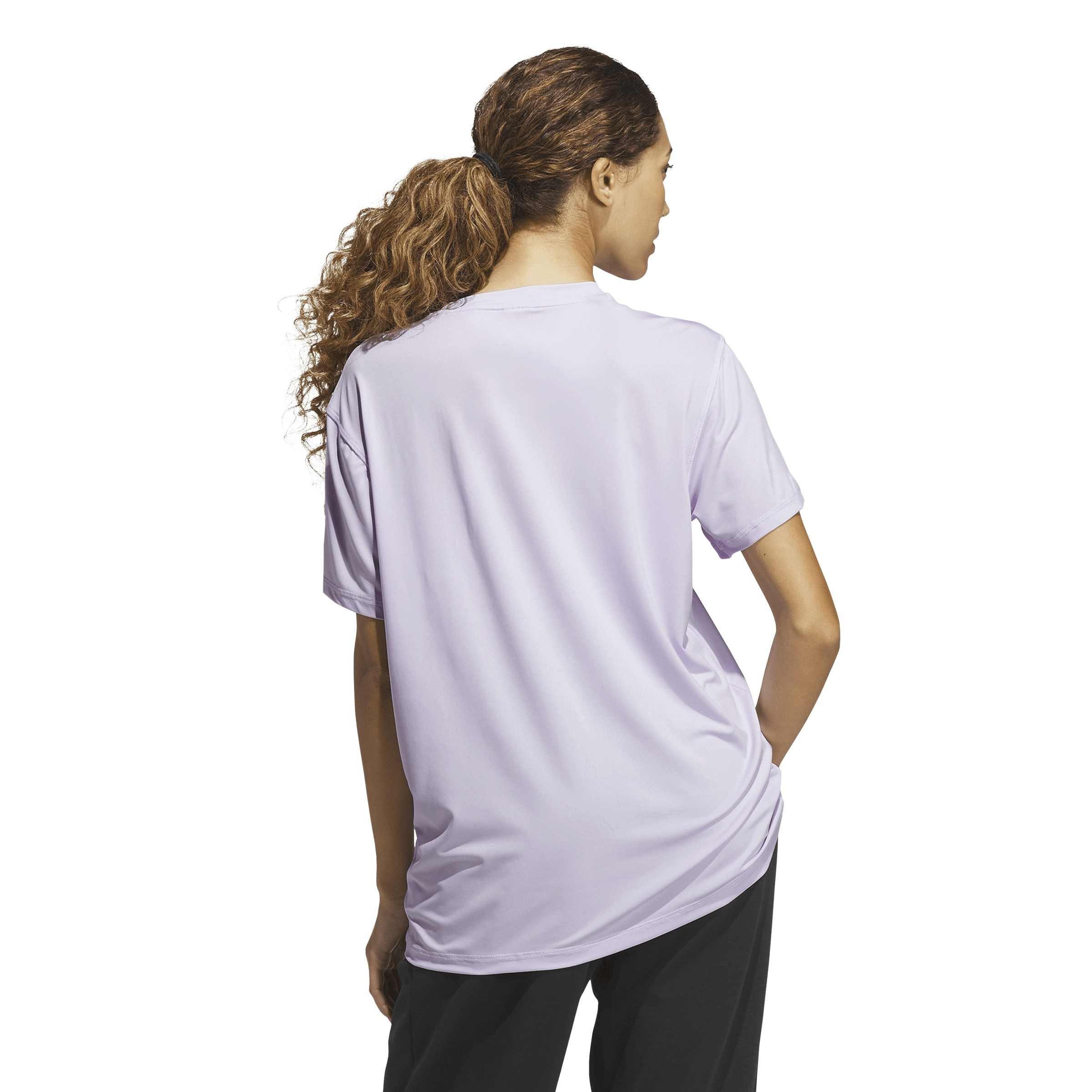 Frozen Purple - adidas - Women's D4T Everyday Training Short-Sleeve T-Shirt - 3