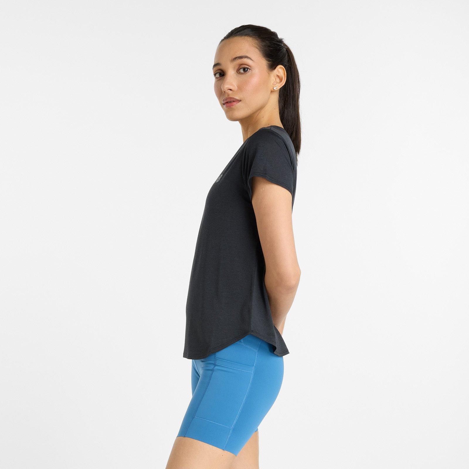 Black - New Balance - Sport Heather Short Sleeve Performance Running Top - 2