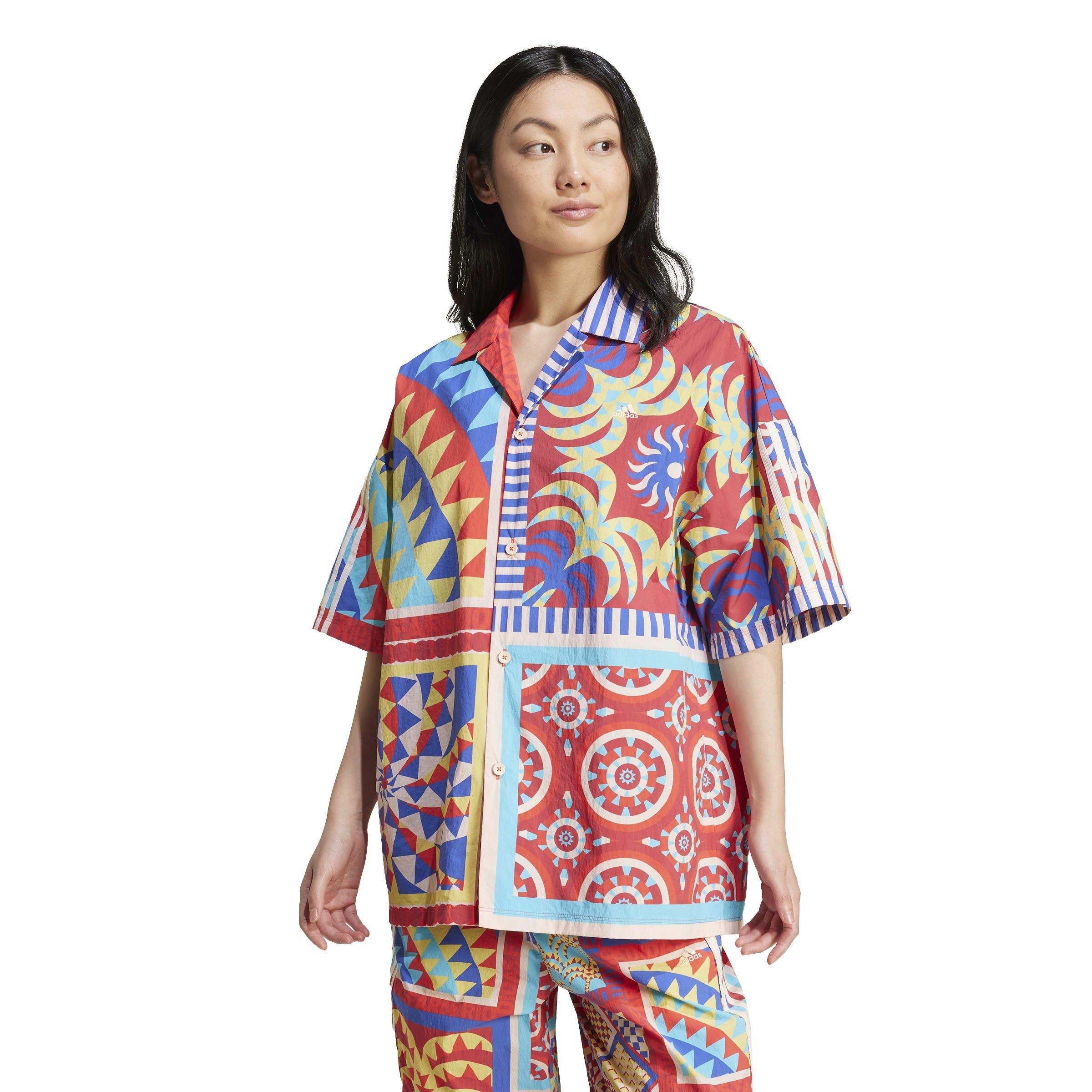 Blue - adidas - x FARM Rio Shirt. - 2