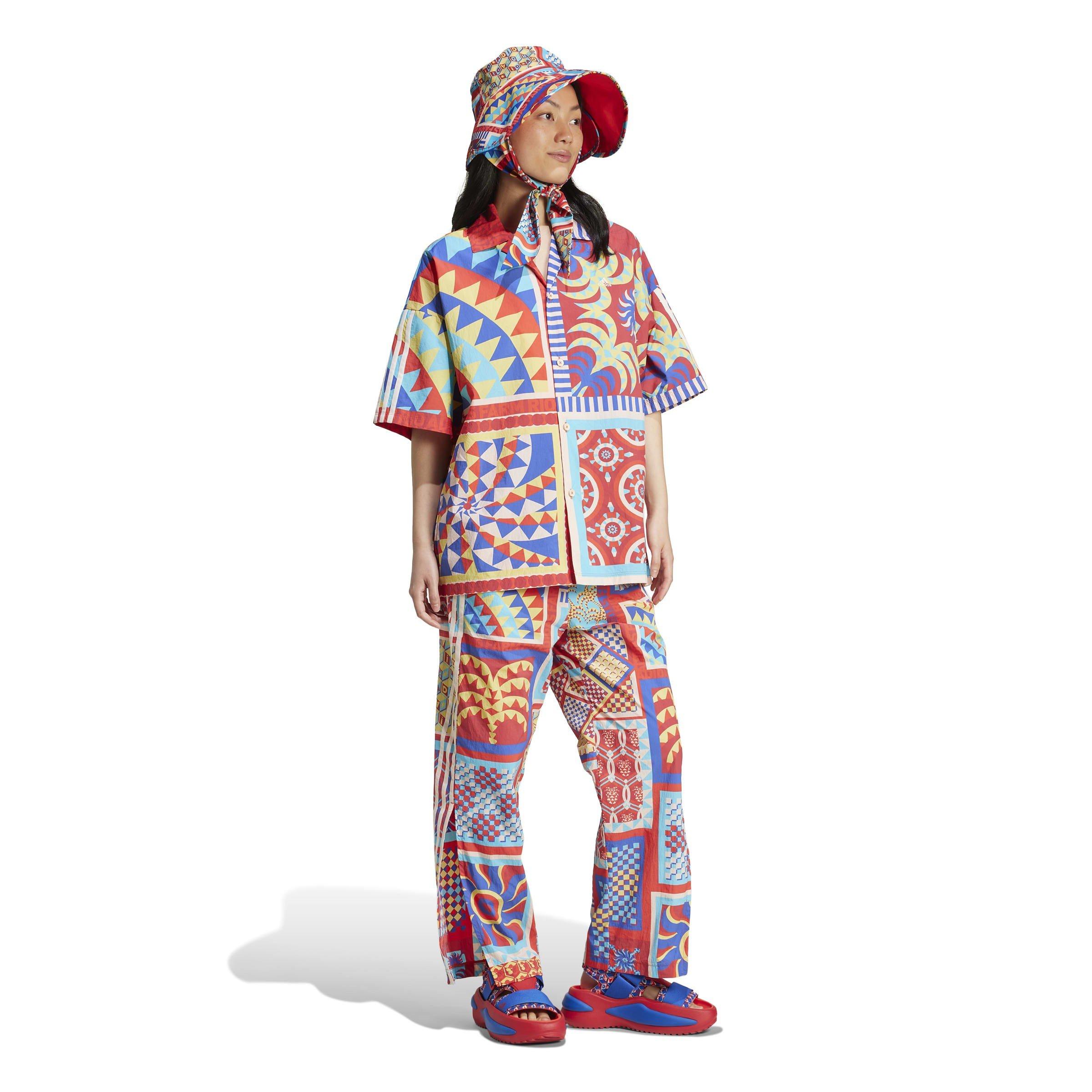 Blue - adidas - x FARM Rio Shirt. - 4