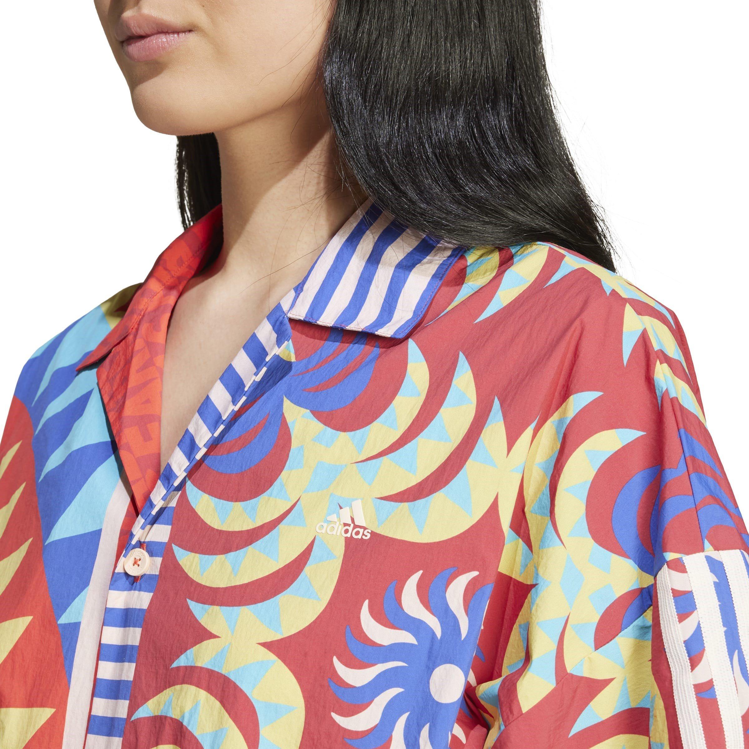 Blue - adidas - x FARM Rio Shirt. - 5