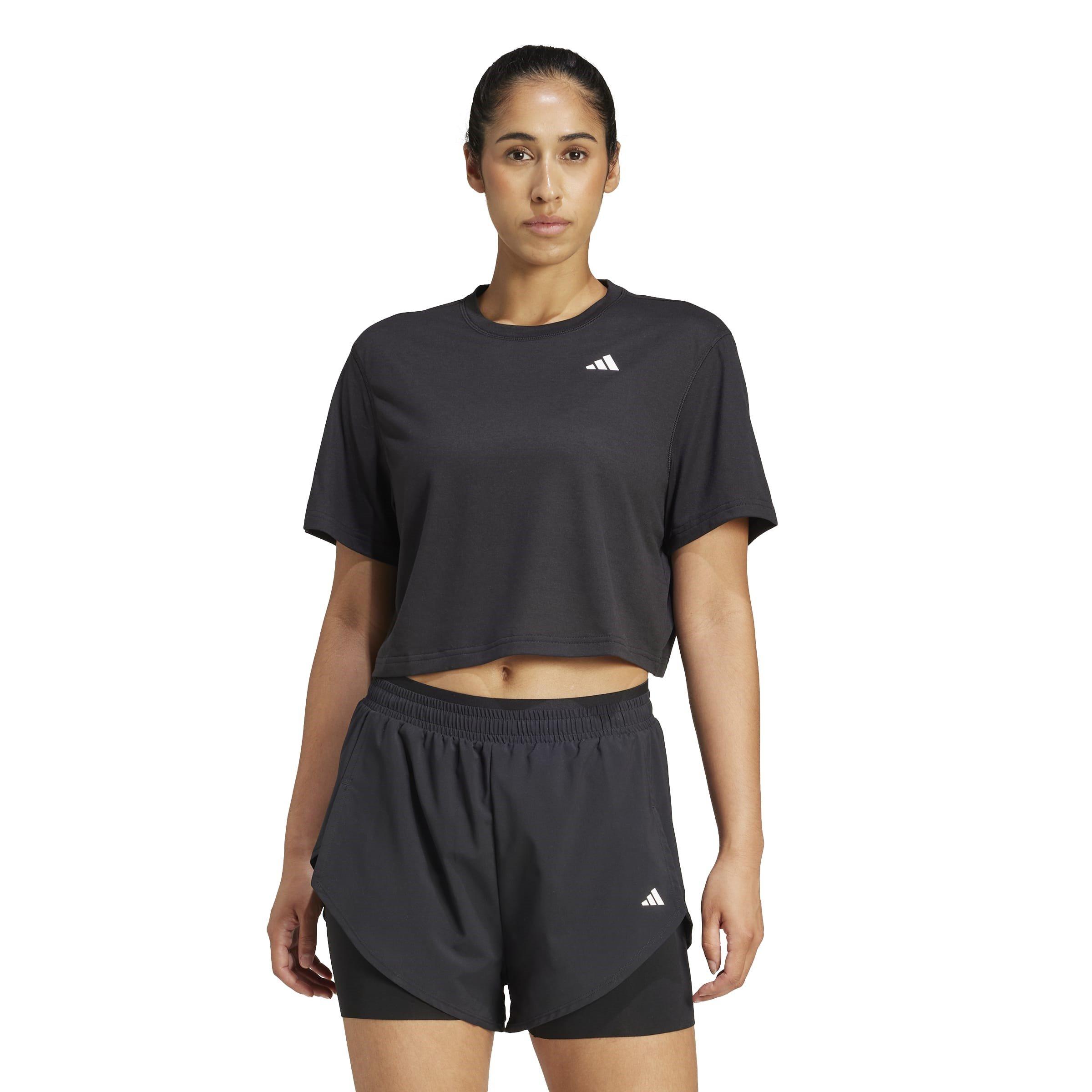 Black - adidas - adidas Train Essentials Boxy Womens Performance T-Shirt - 2