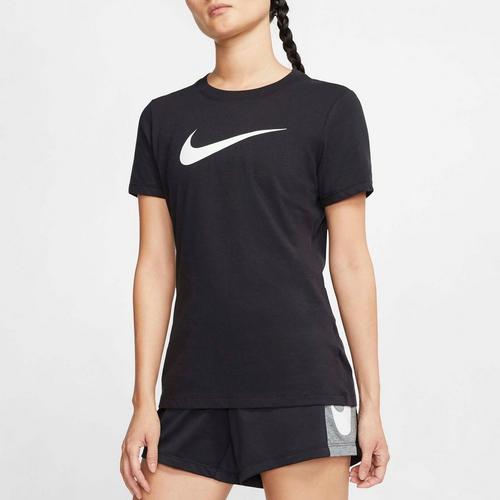 Blk/Blk/Htr/Wht - Nike - Crew Womens Performance T Shirt - 1