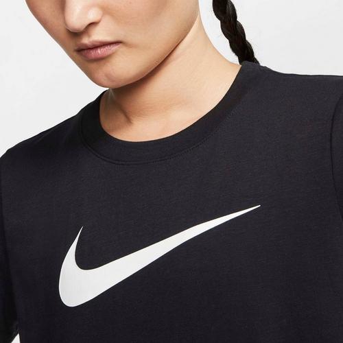 Blk/Blk/Htr/Wht - Nike - Crew Womens Performance T Shirt - 3