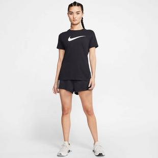 Blk/Blk/Htr/Wht - Nike - Crew Womens Performance T Shirt - 4