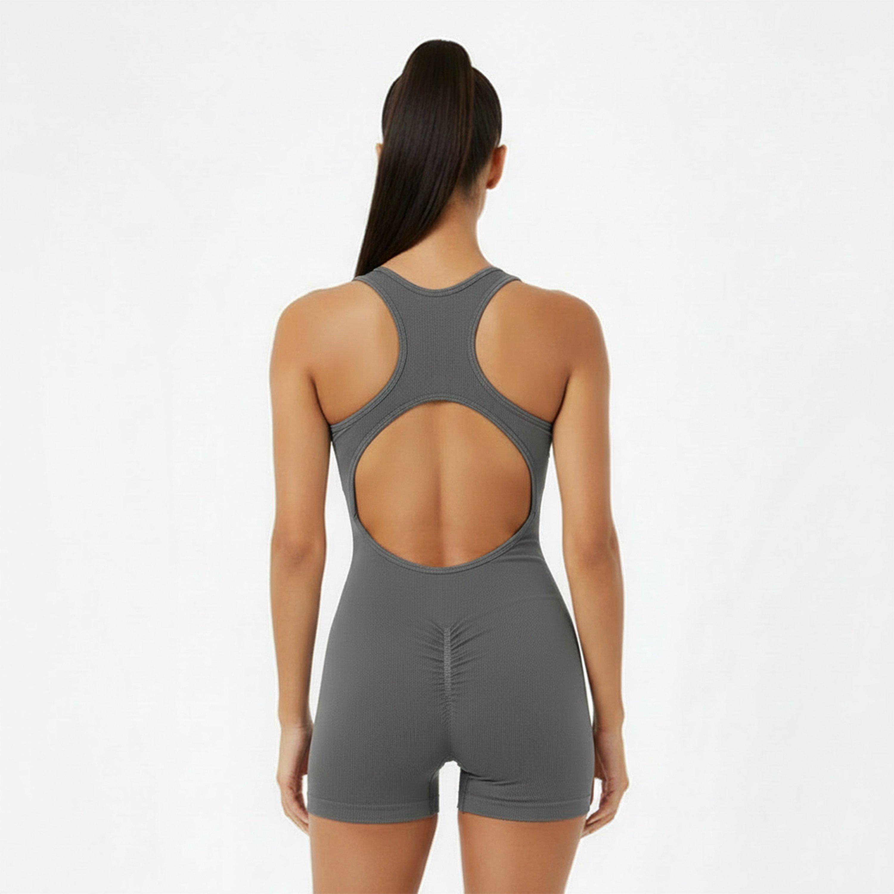 Shark Grey - USA Pro - x Sophie Habboo Seamless Unitard - 4