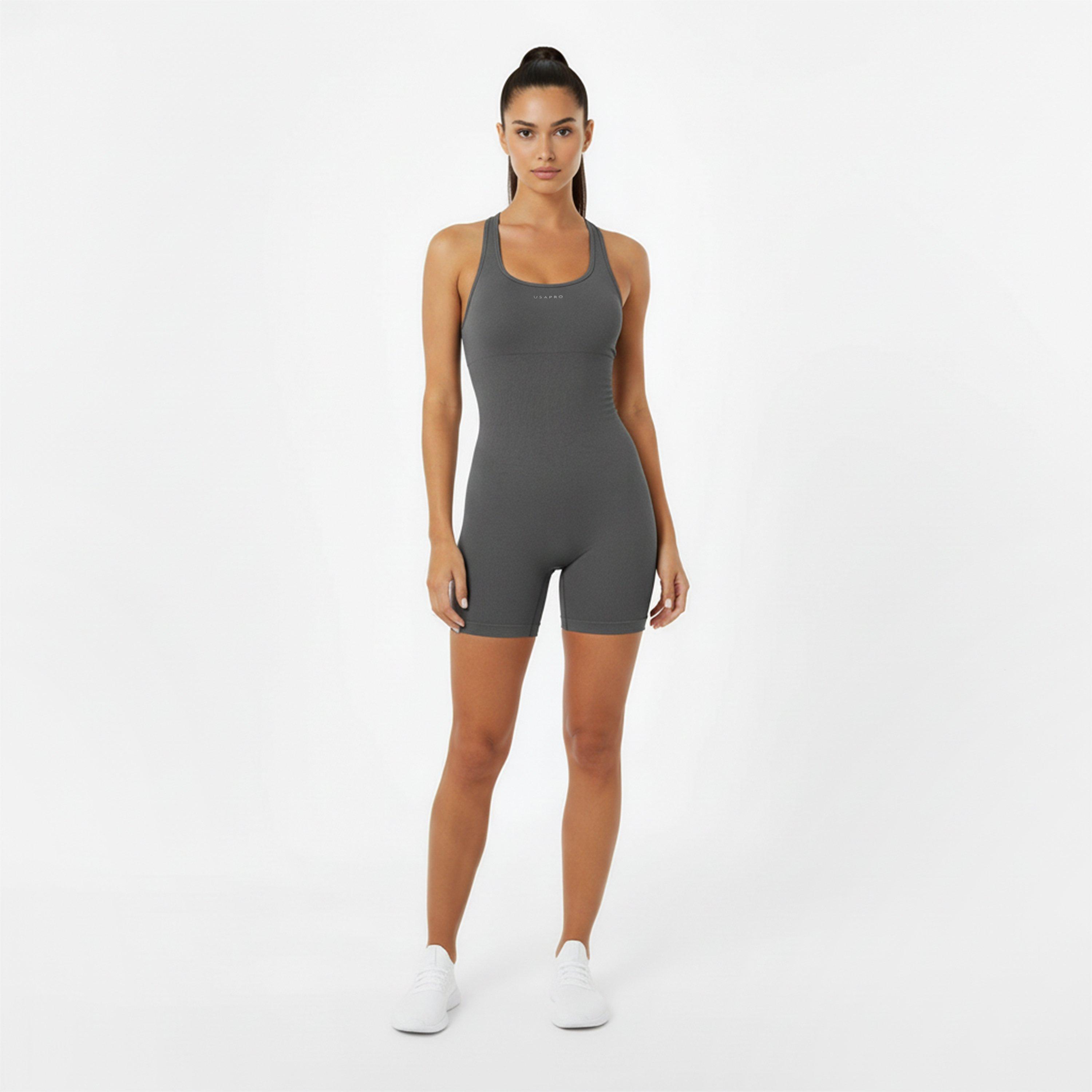Shark Grey - USA Pro - x Sophie Habboo Seamless Unitard - 5