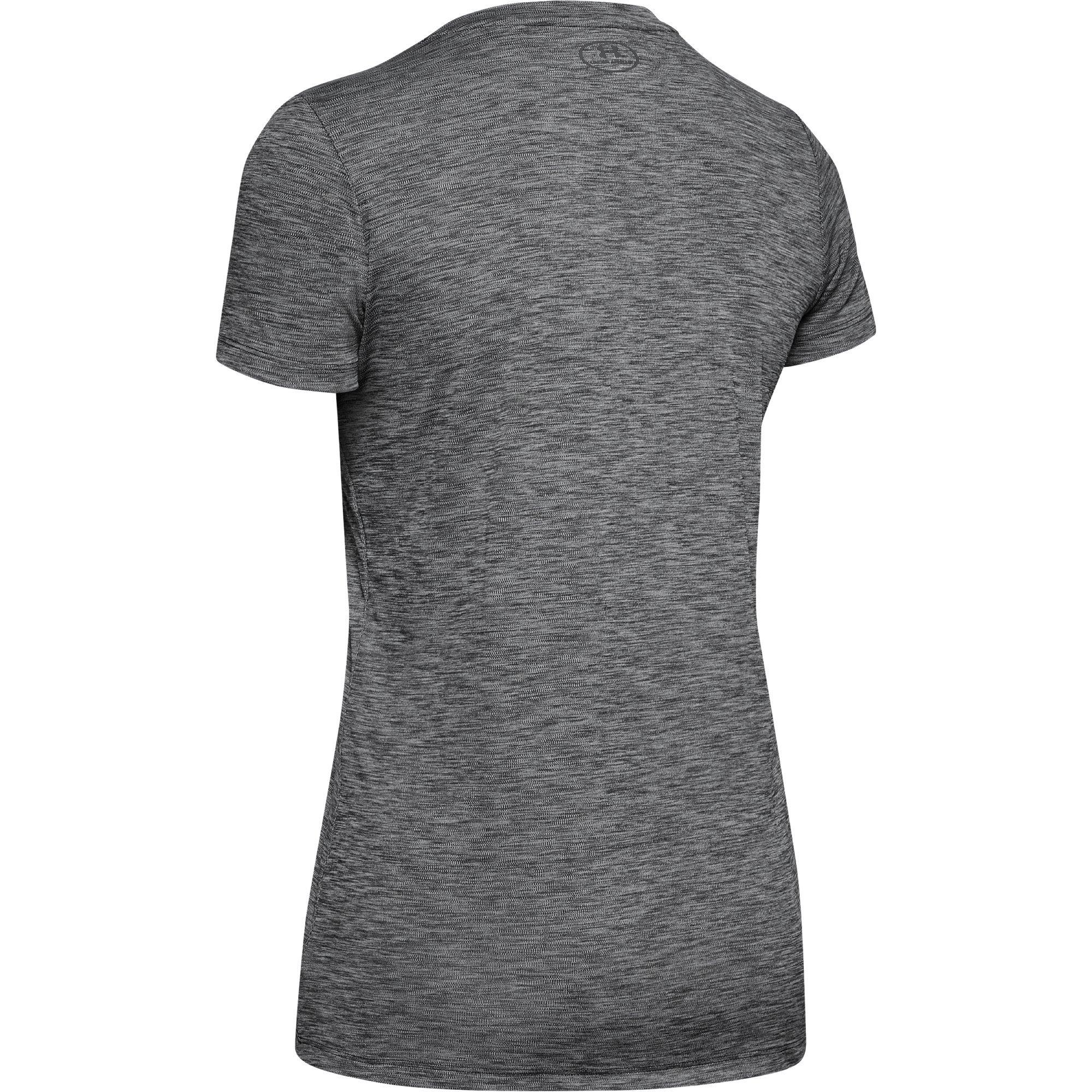 Blk/Rhino Gray - Under Armour - Velocity Vneck T-Shirt Womens - 6