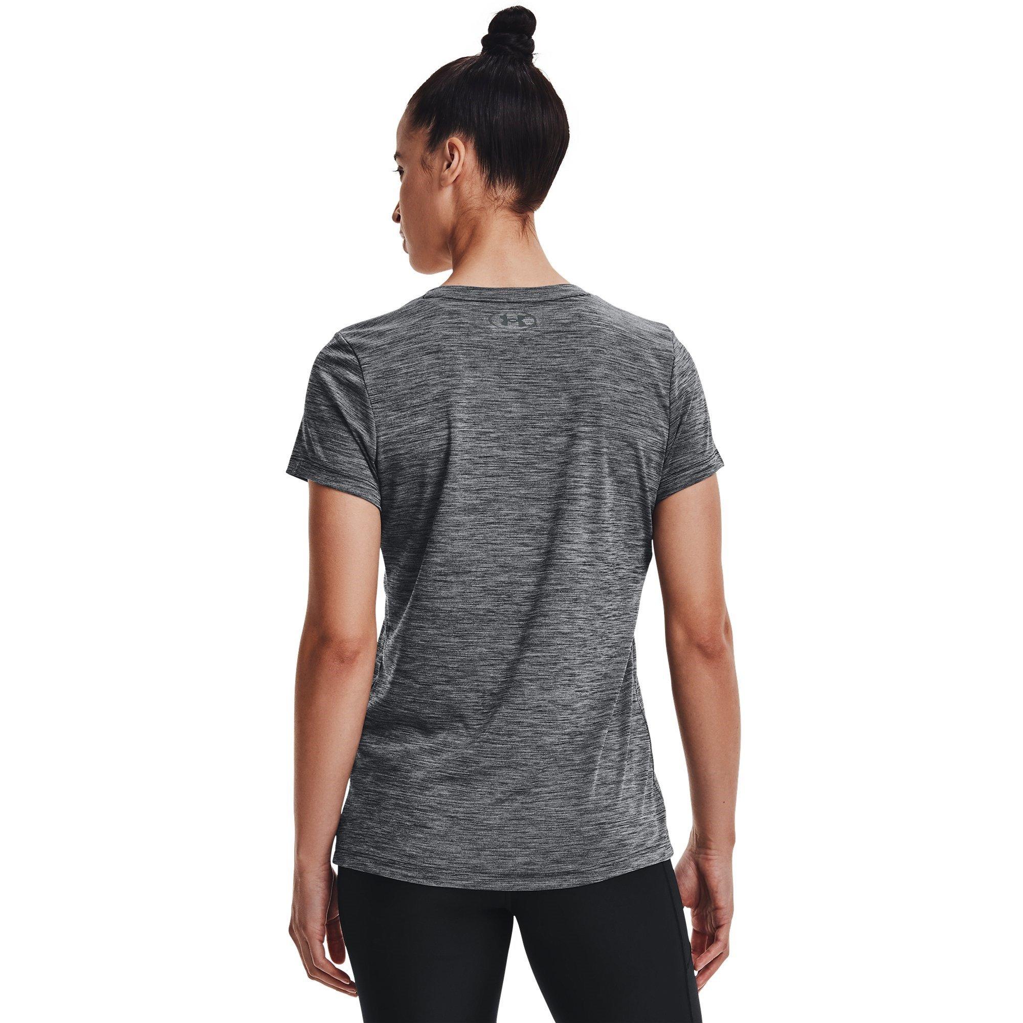 Blk/Rhino Gray - Under Armour - Velocity Vneck T-Shirt Womens - 3