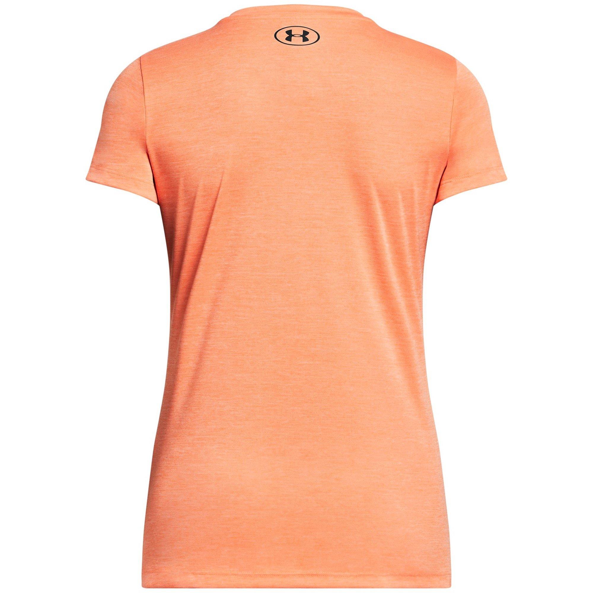 Afterglow/Black - Under Armour - Velocity Vneck T-Shirt Womens - 6