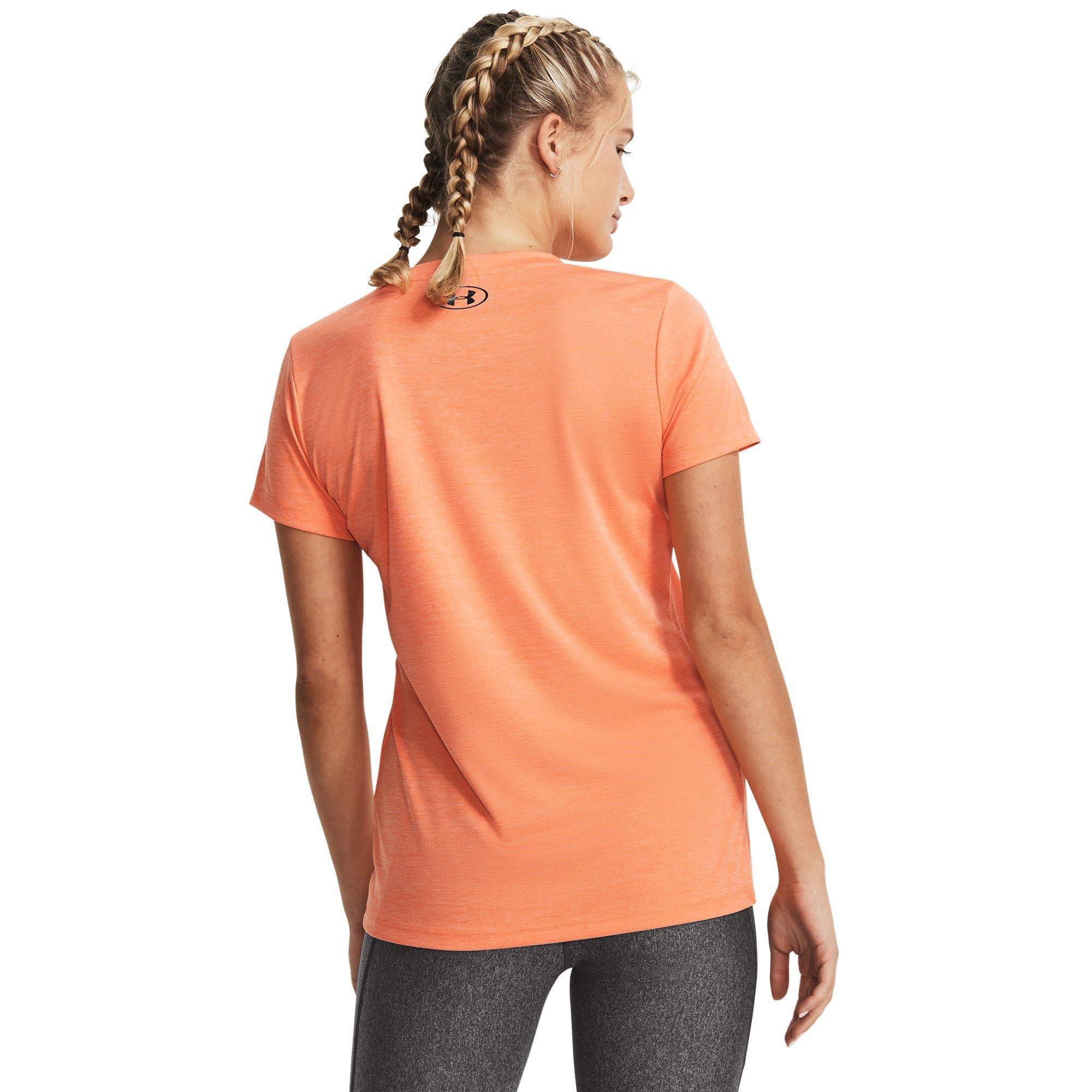 Afterglow/Black - Under Armour - Velocity Vneck T-Shirt Womens - 3