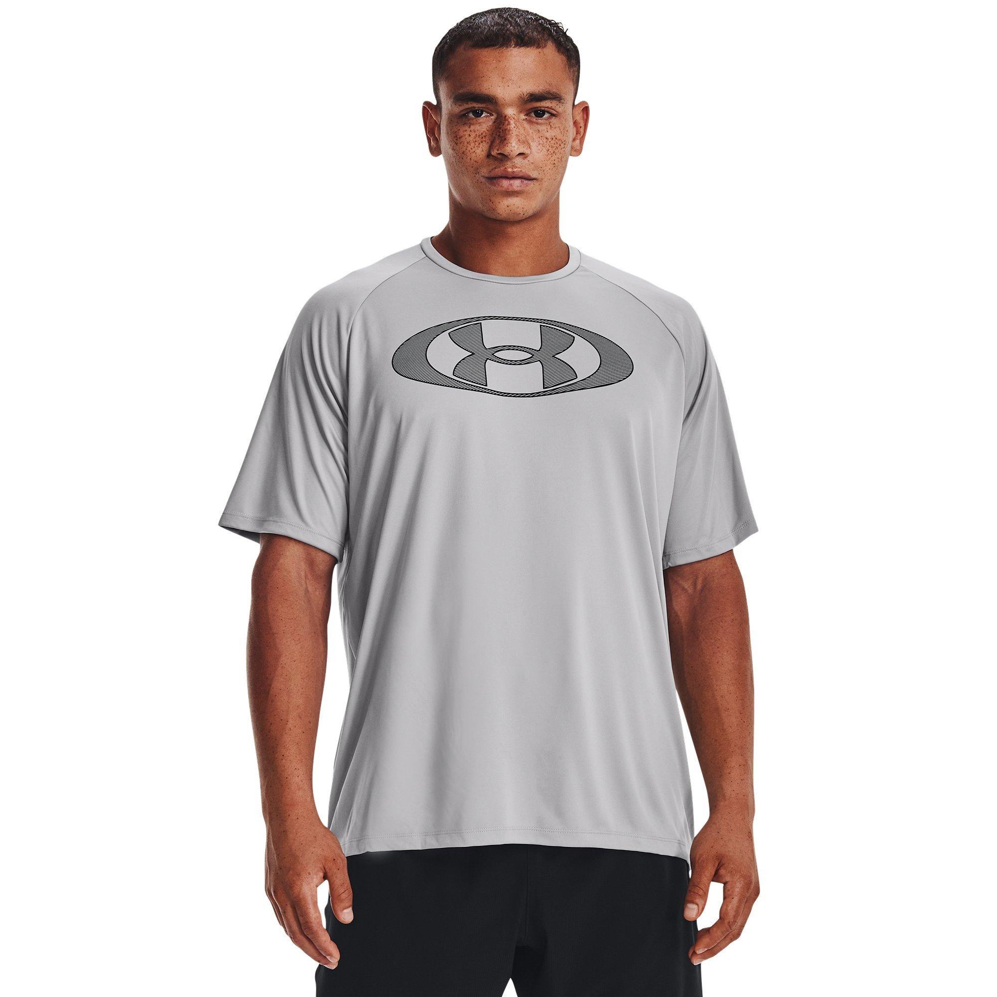 M.Gray/Black - Under Armour - Velocity 2.0 Mens Graphic T-Shirt - 2