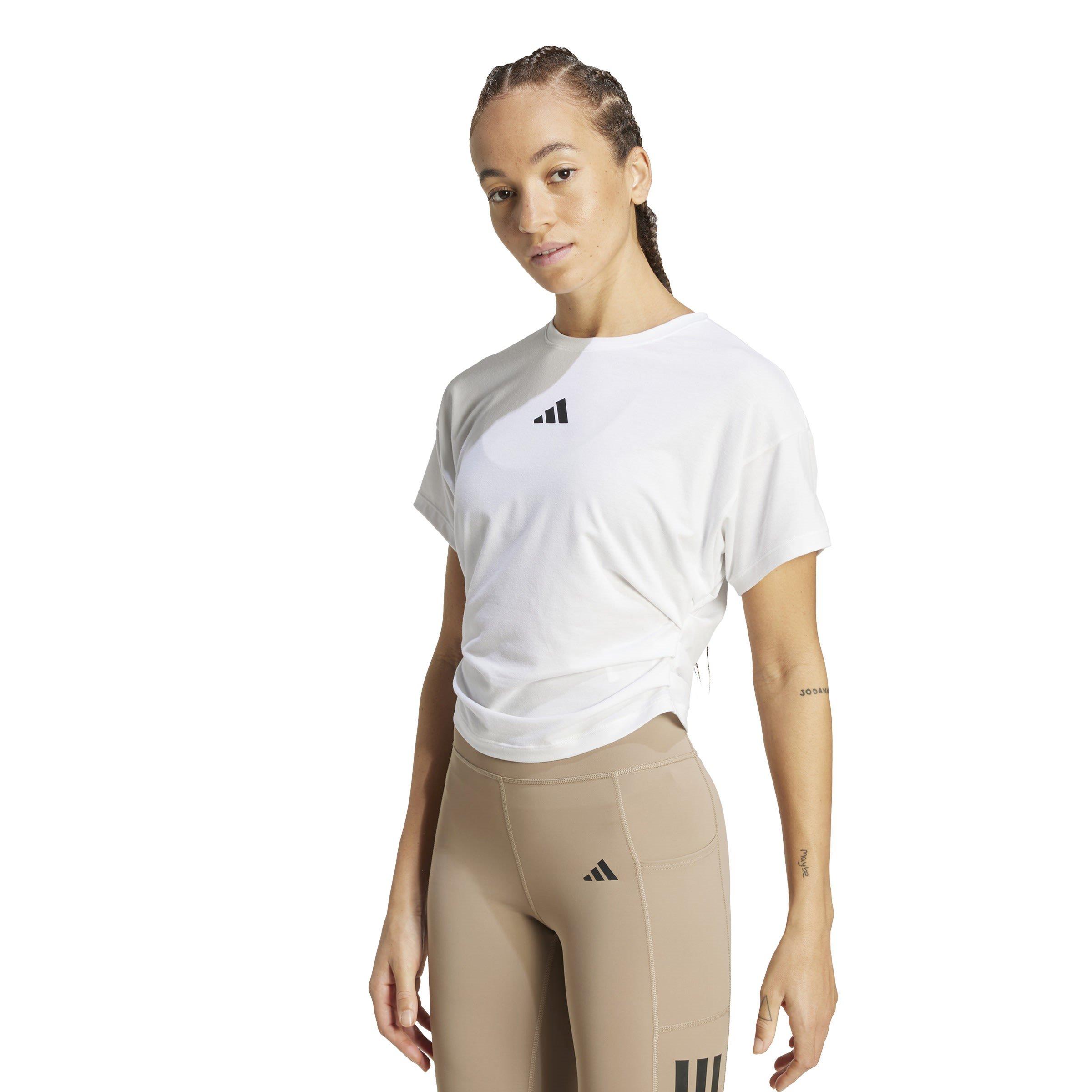 White - adidas - Power Womens Performance T-Shirt - 2