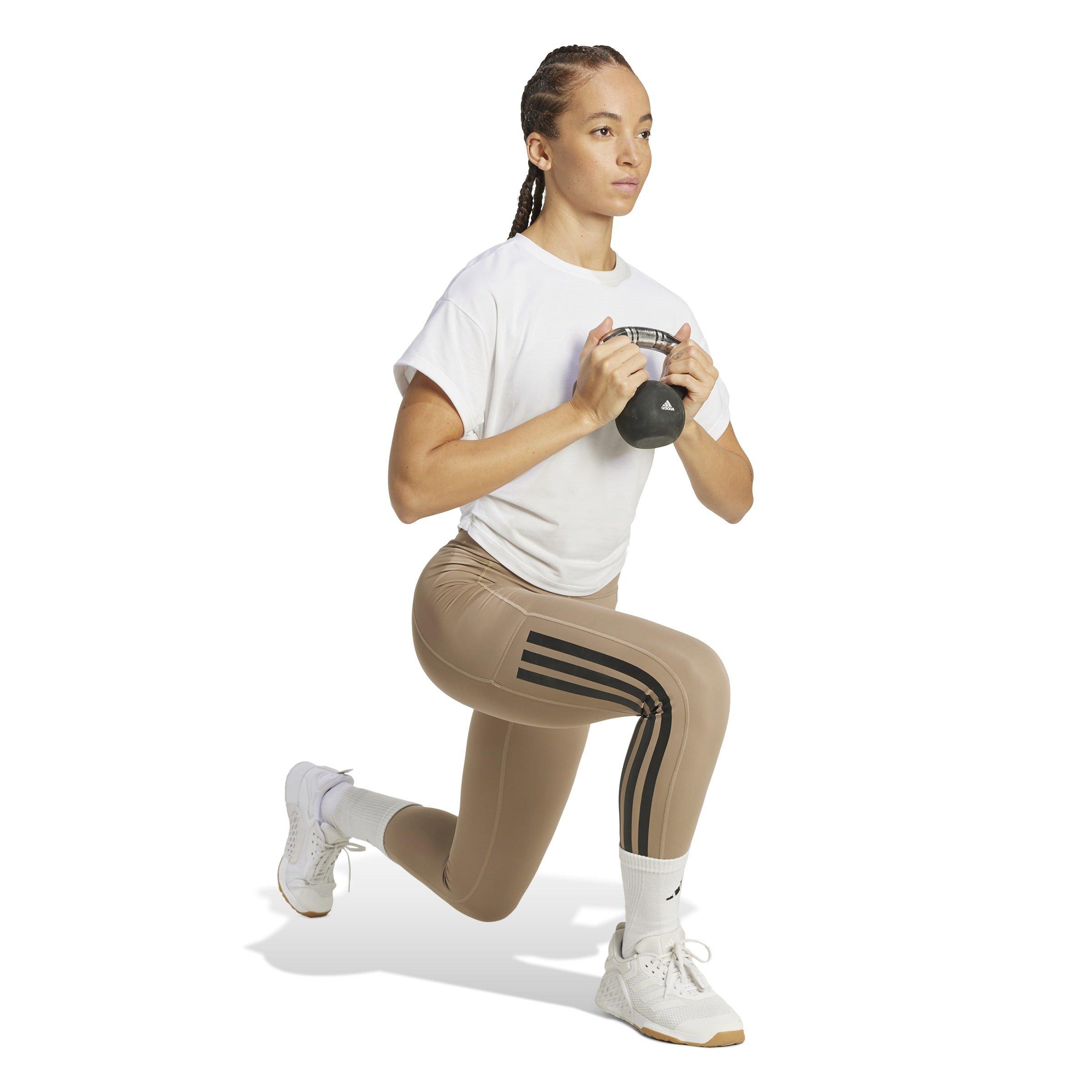 White - adidas - Power Womens Performance T-Shirt - 4