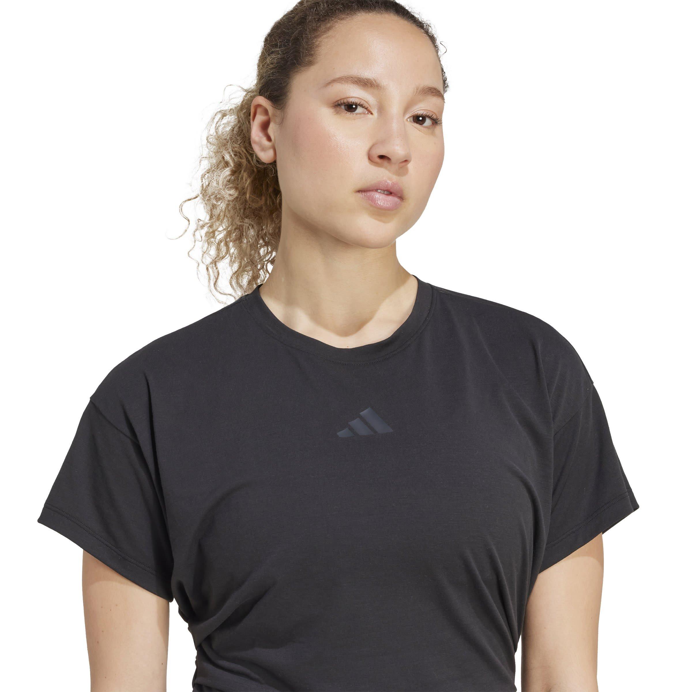 Black - adidas - Power Womens Performance T-Shirt - 5