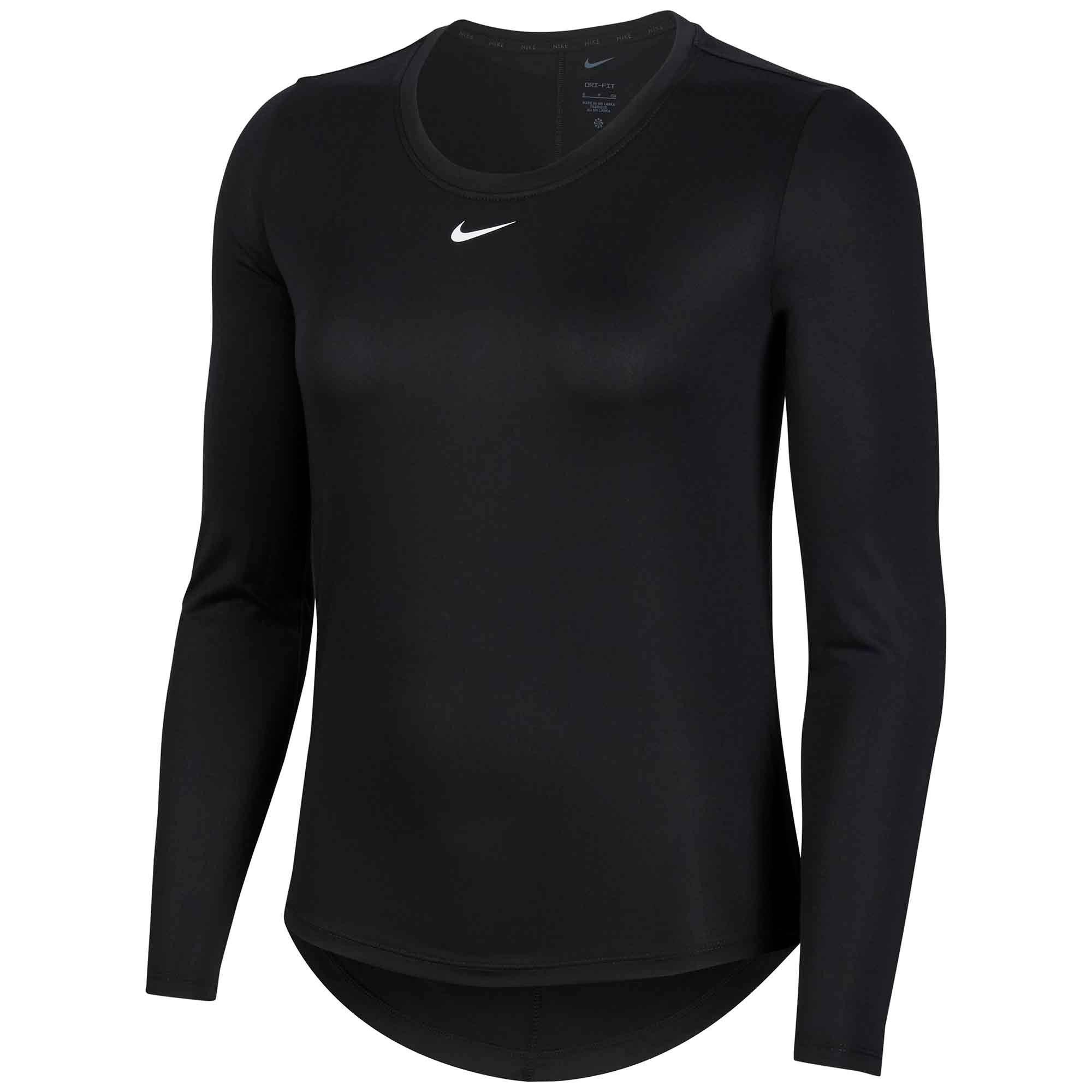 Nike | Dri FIT One Womens Long Sleeve Performance T Shirt | Long Sleeve ...