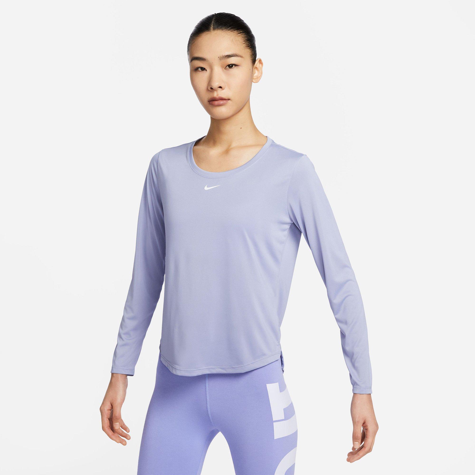 Nike women's pro mesh clearance long sleeve training top