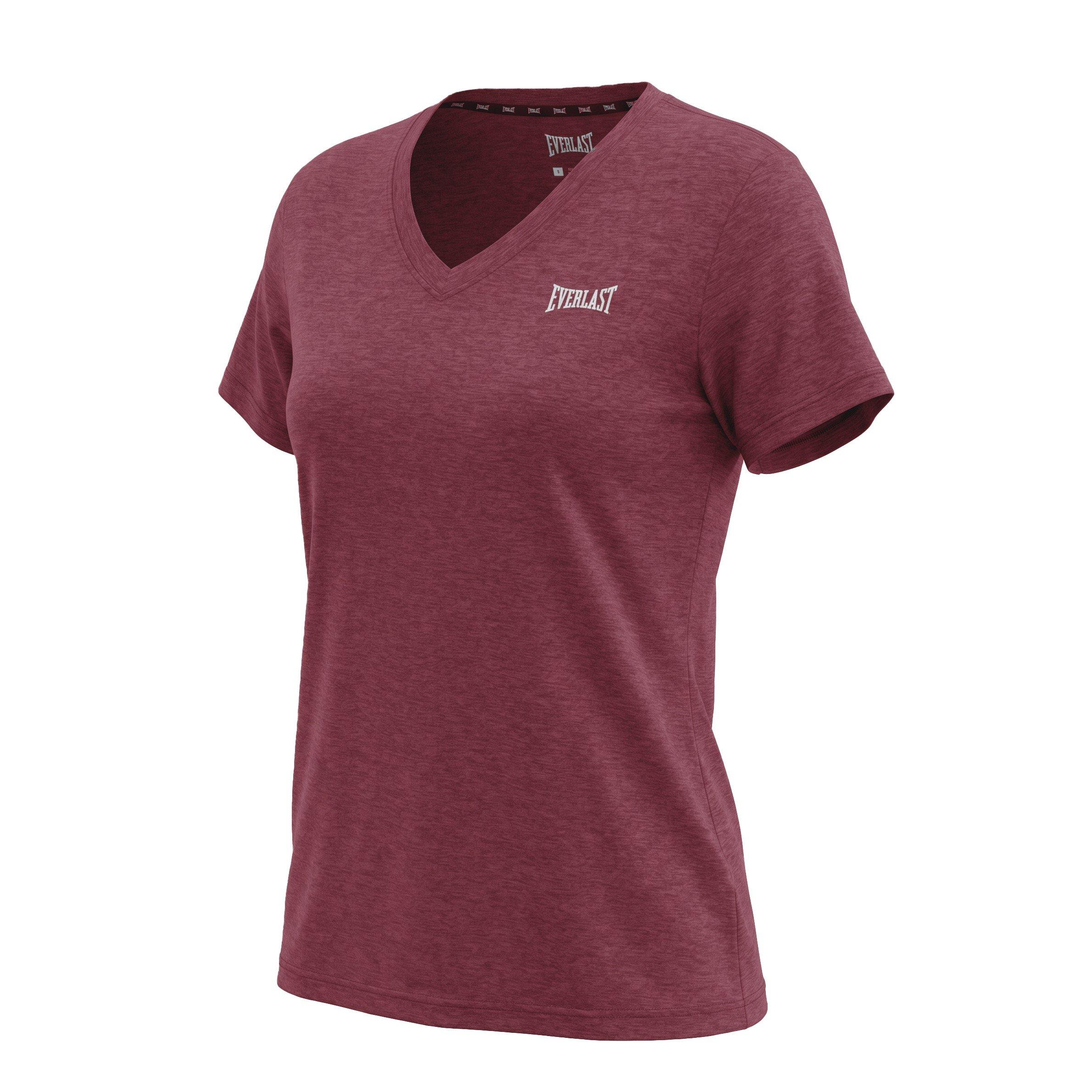 Burgunder - Everlast - Everlast V-neck Tee Womens - 2
