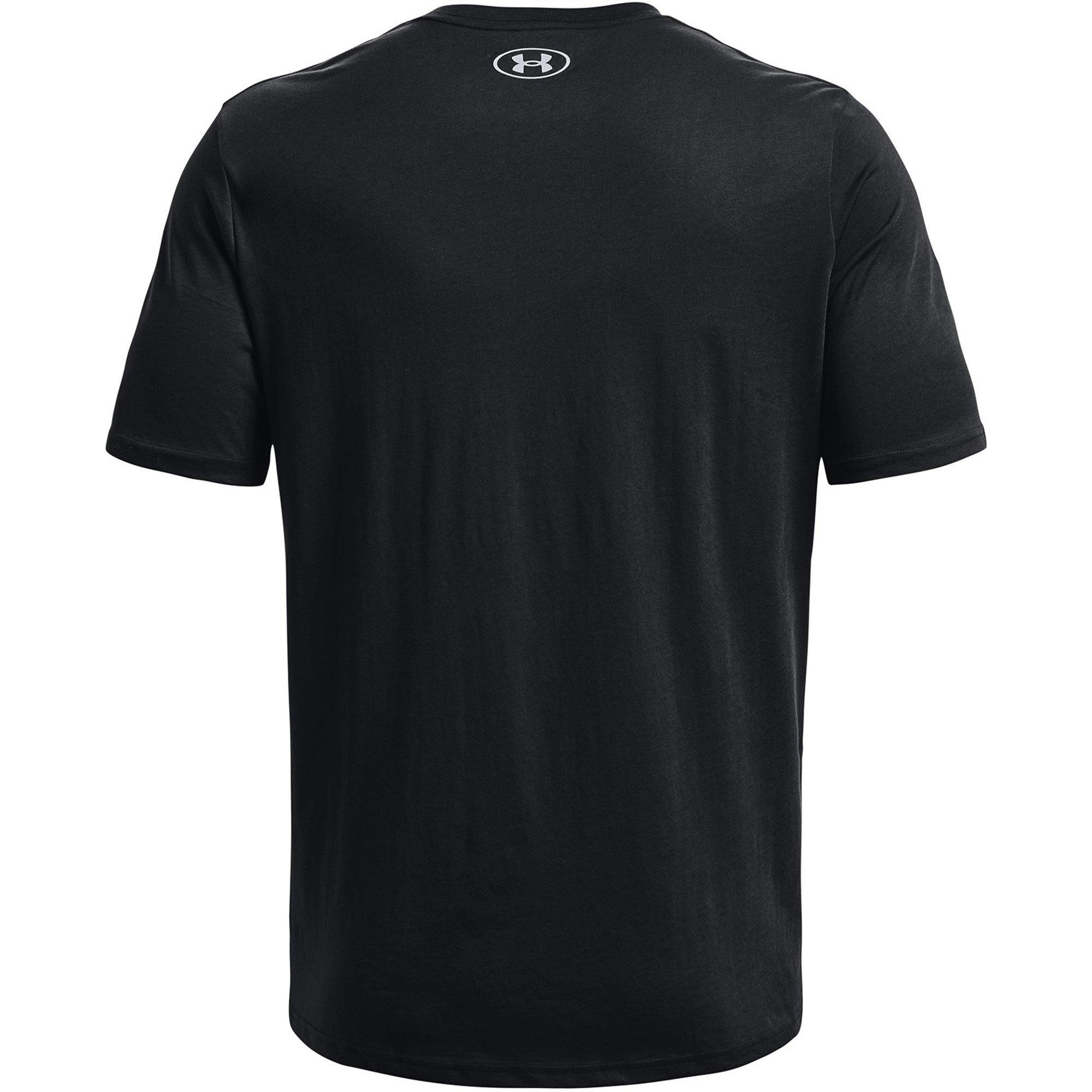 Black/Mod Gray - Under Armour - Left Chest Lockup Mens T Shirt - 6