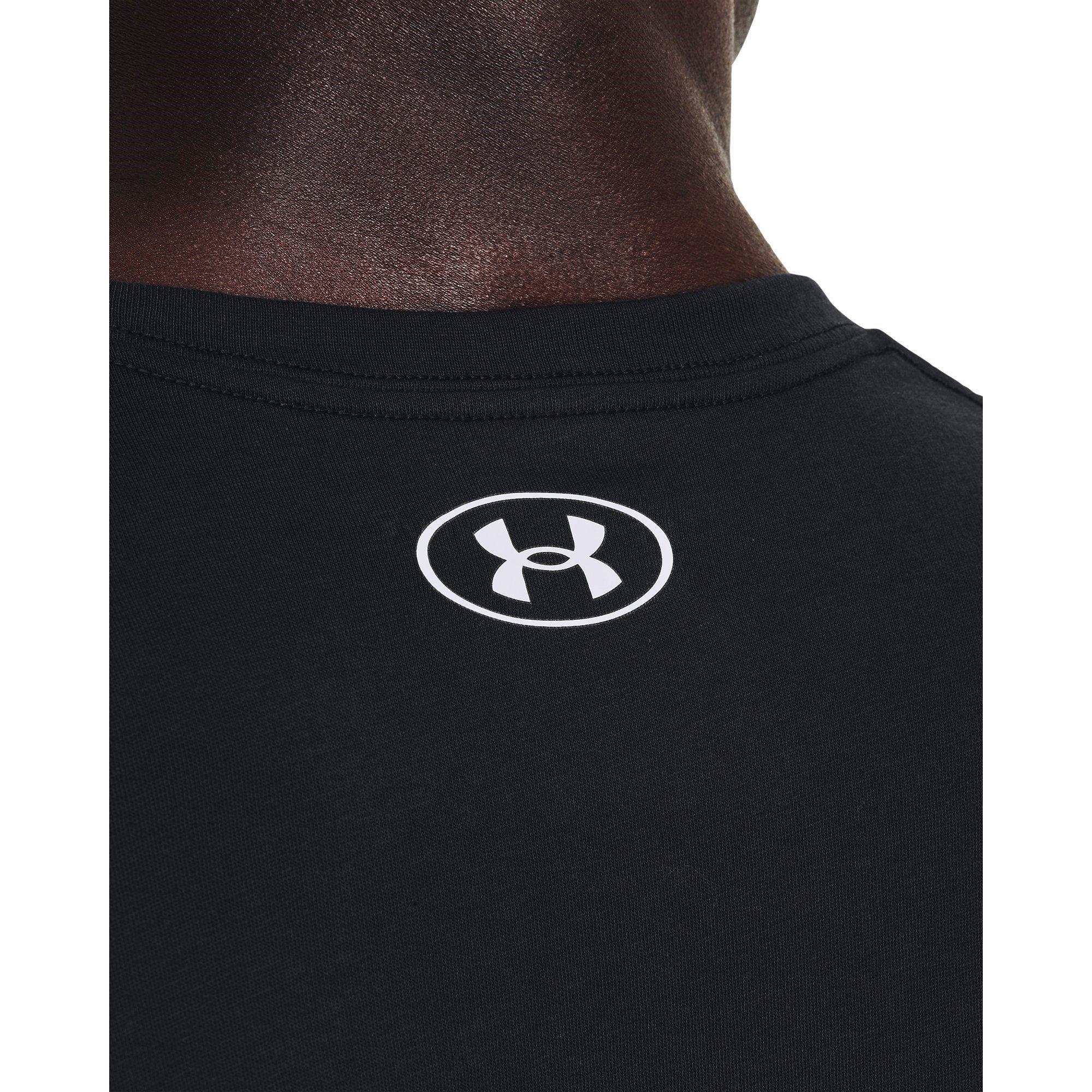 Black/Mod Gray - Under Armour - Left Chest Lockup Mens T Shirt - 5
