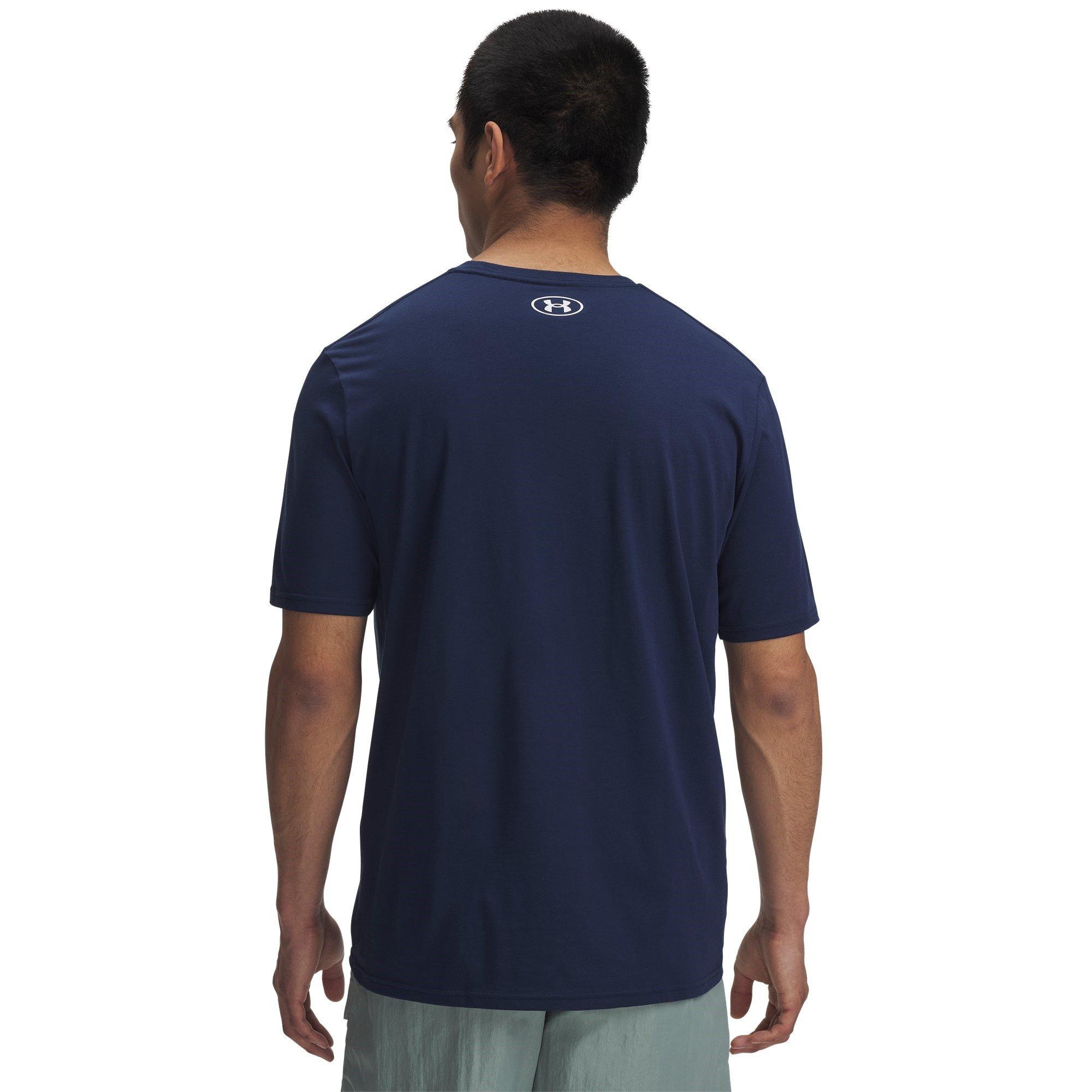 Academy/White - Under Armour - Under Left Chest Lockup Mens T Shirt - 2