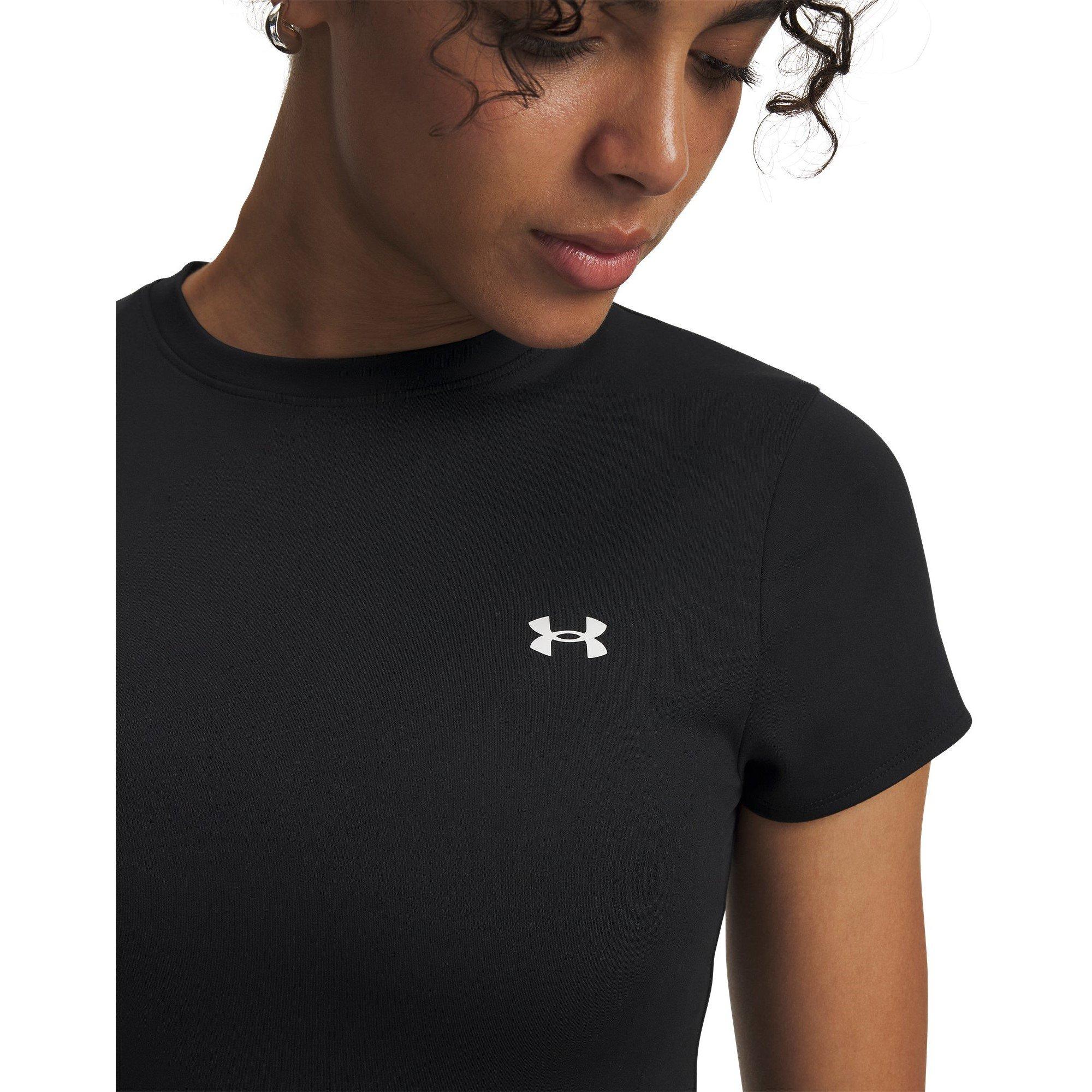 Preto - Under Armour - Womens Motion Short Sleeve Performance Gym Top - 3