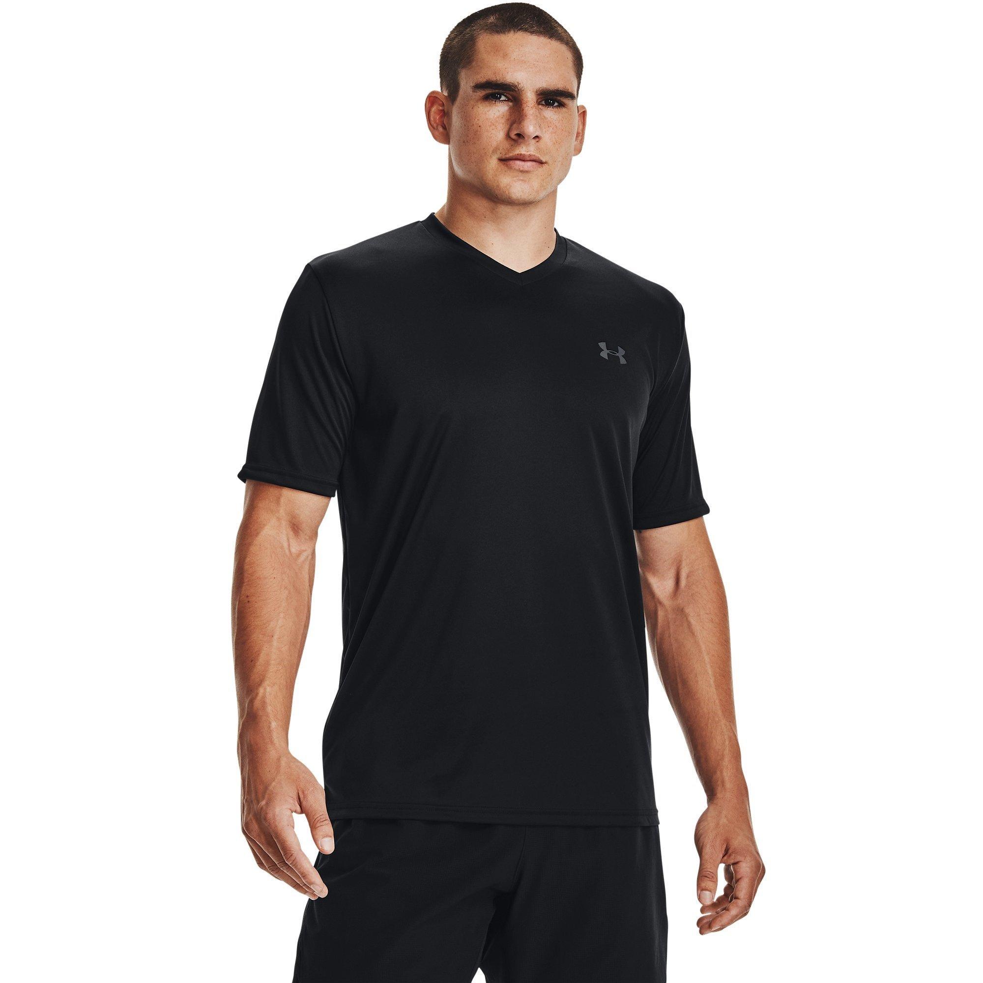 Blk / Pitch Gry - Under Armour - Velocity Mens Performance T Shirt - 2