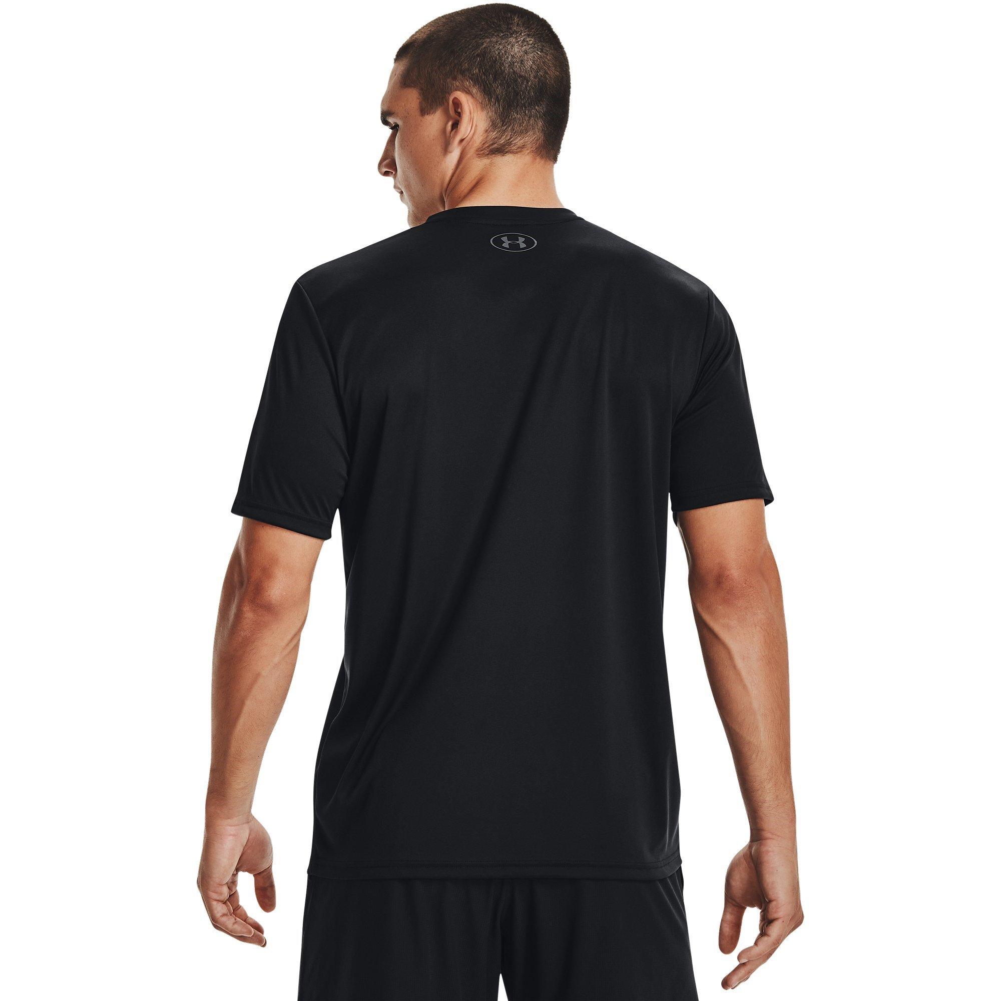 Blk / Pitch Gry - Under Armour - Velocity Mens Performance T Shirt - 3