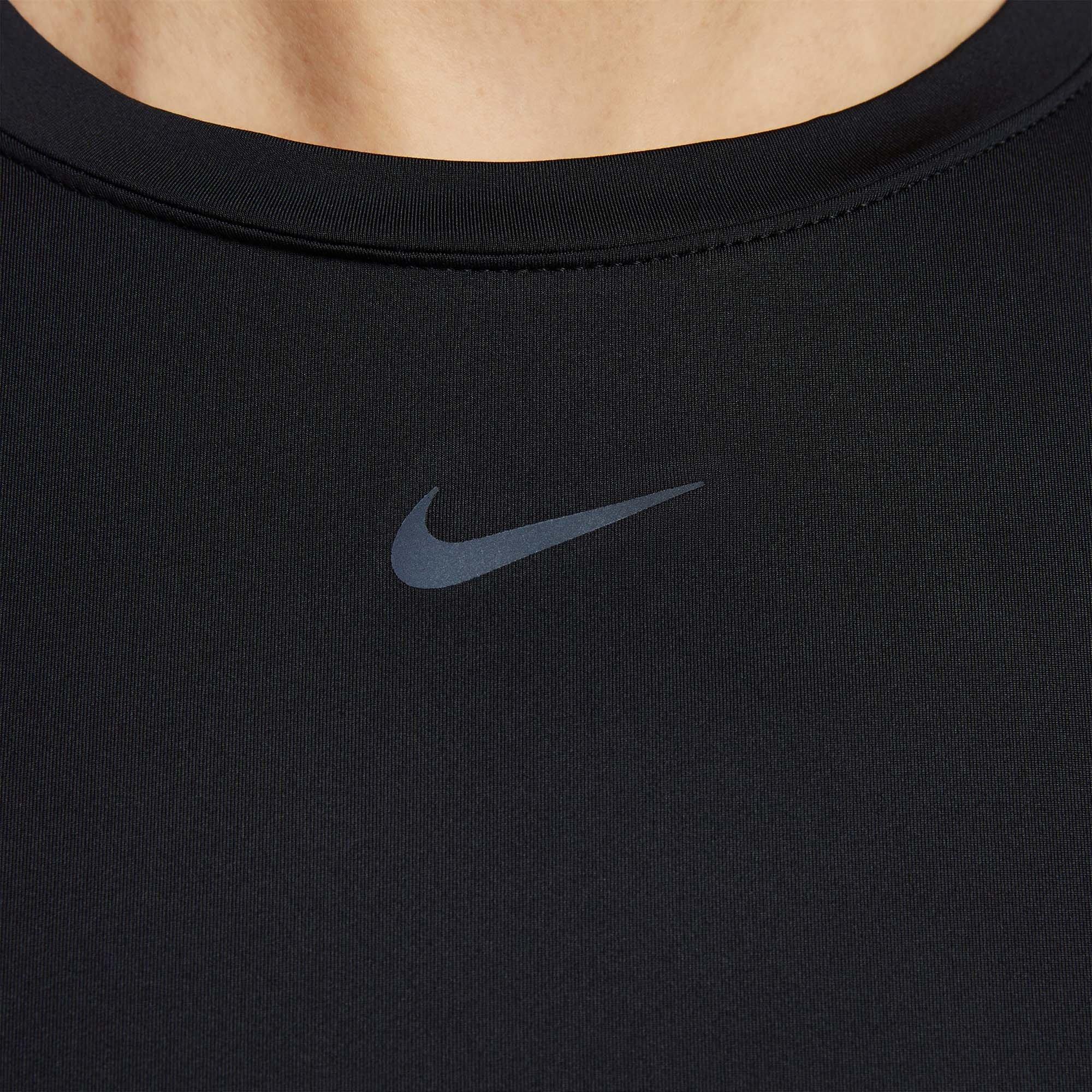 Black/Black - Nike - Nike One Classic Twist Womens Dri-FIT Performance T-Shirt - 4
