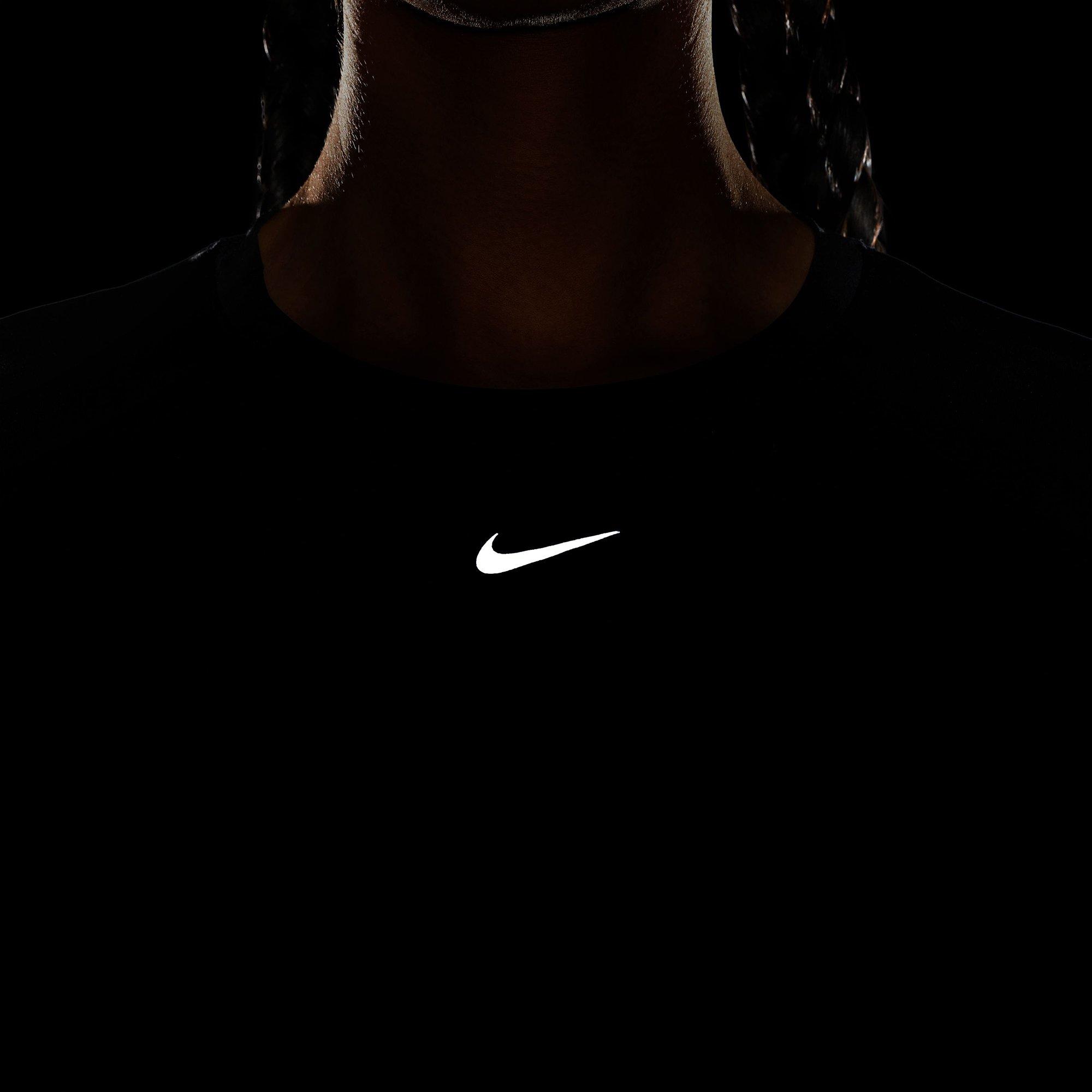 Black/Black - Nike - Nike One Classic Twist Womens Dri-FIT Performance T-Shirt - 5