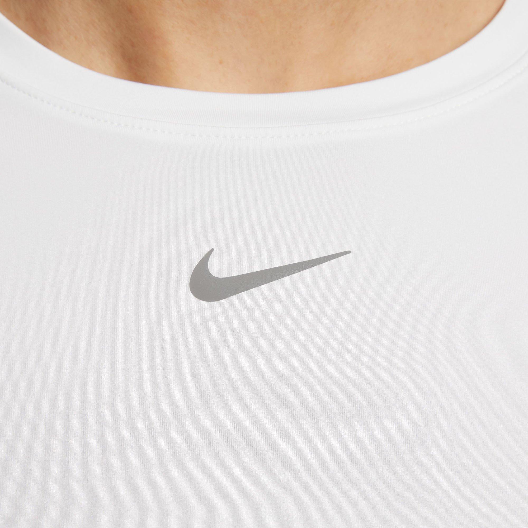 White/Black - Nike - One Classic Twist Womens Dri-FIT Performance T-Shirt - 4