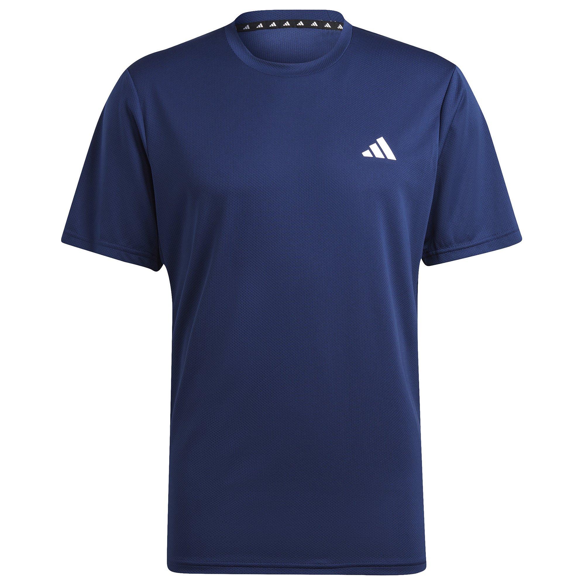 Dark Blue/White - adidas - Train Essentials Mens Performance T Shirt - 1