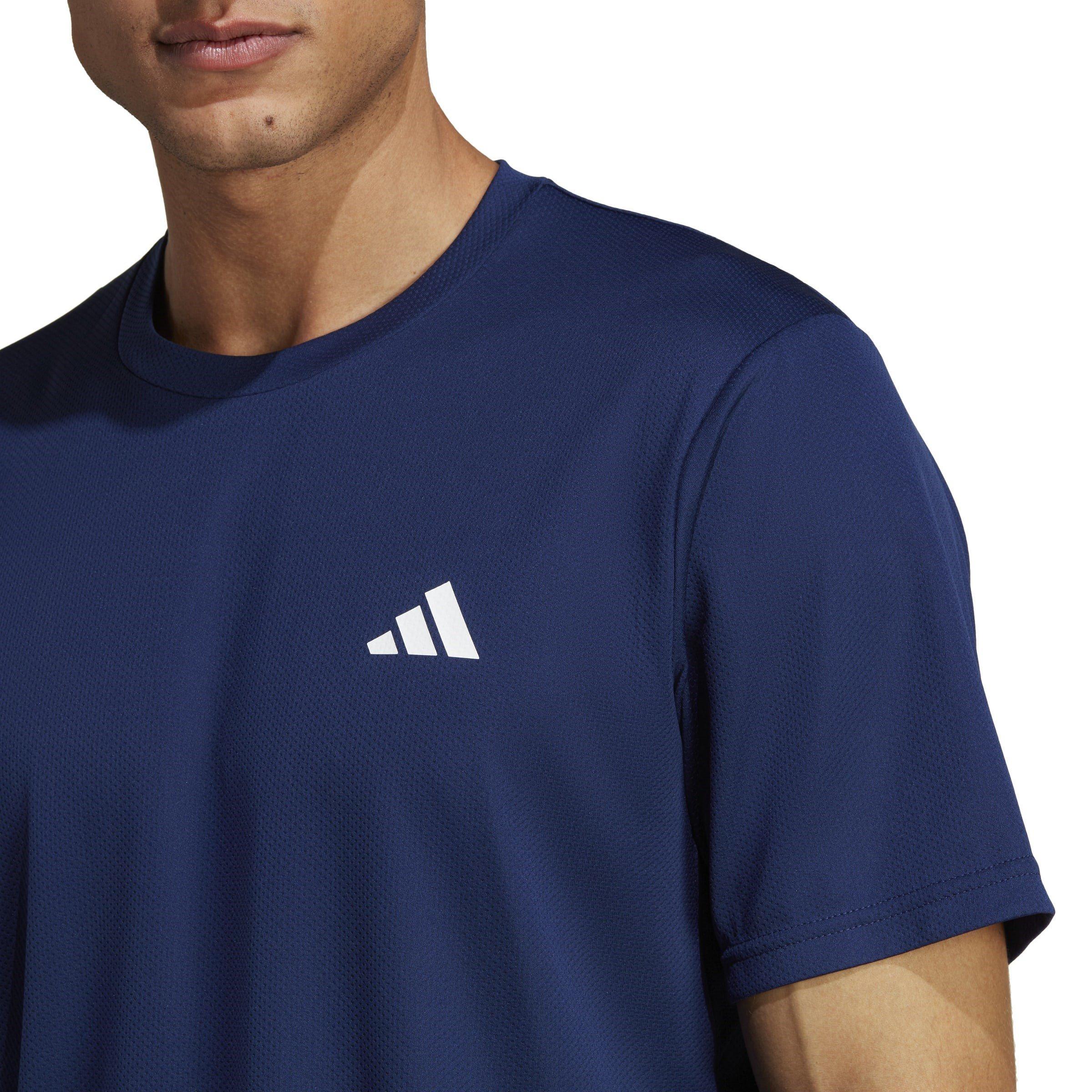 Dark Blue/White - adidas - Train Essentials Mens Performance T Shirt - 5