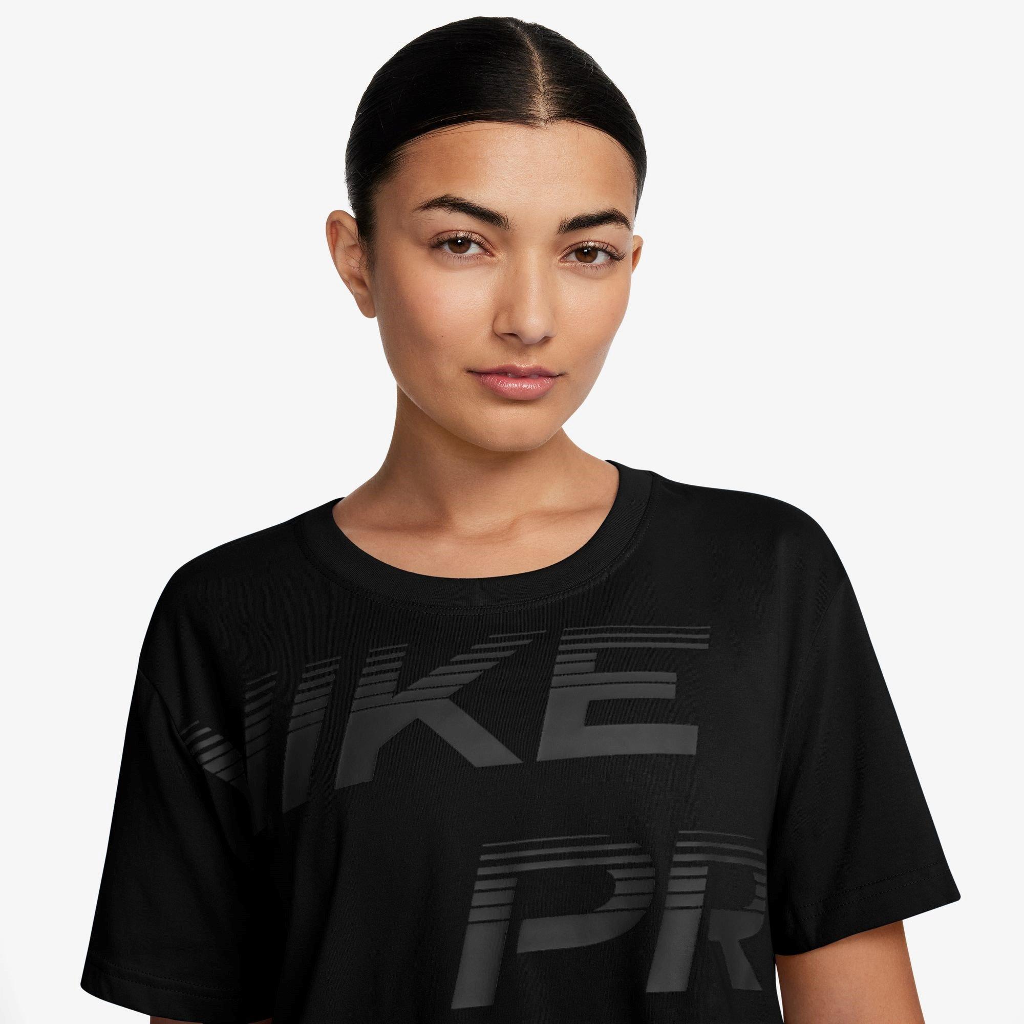 Black - Nike - Nike Pro Graphic Short Sleeve T-Shirt - 3