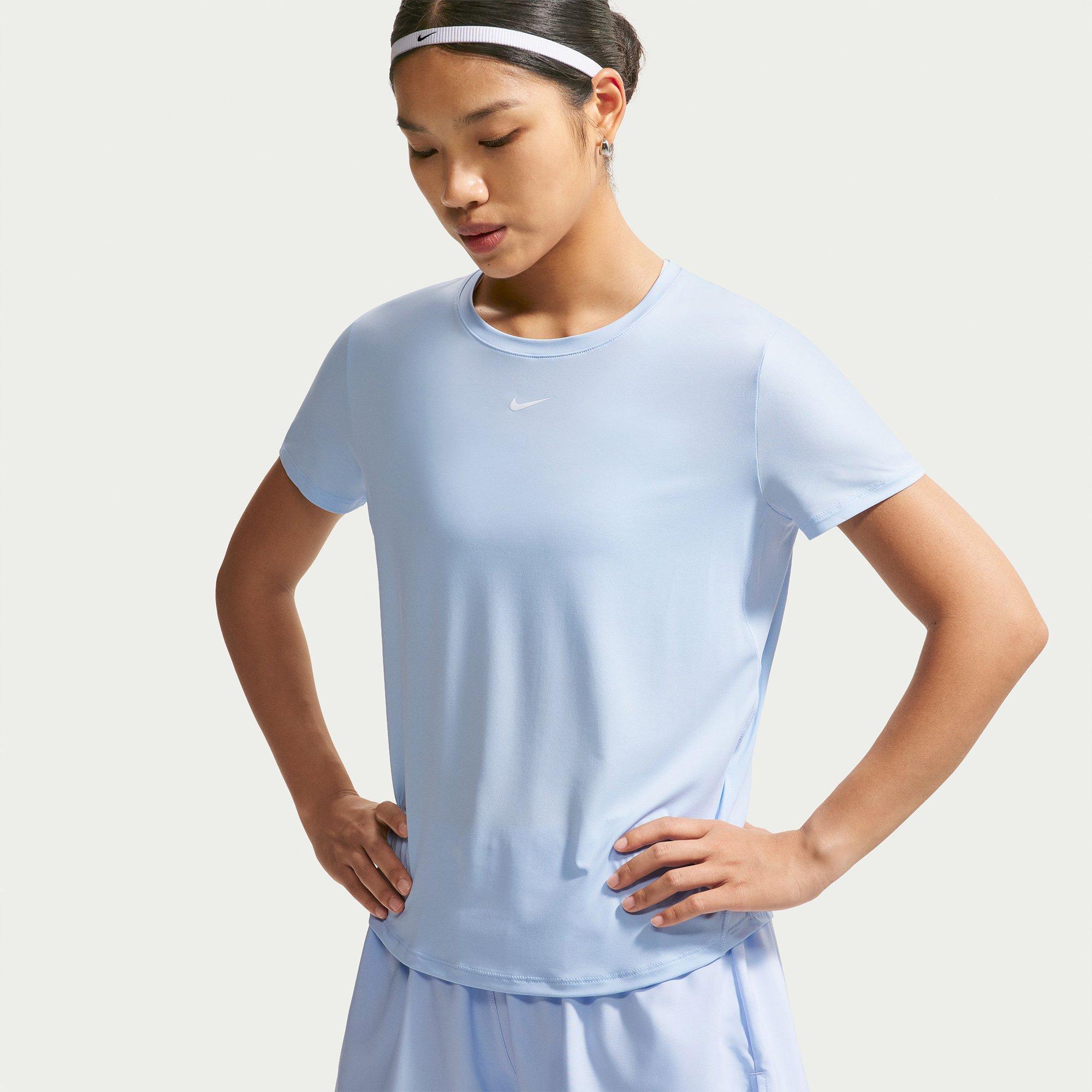 Hydro Blu/White - Nike - Dri FIT Classic Womens Performance T-Shirt - 2