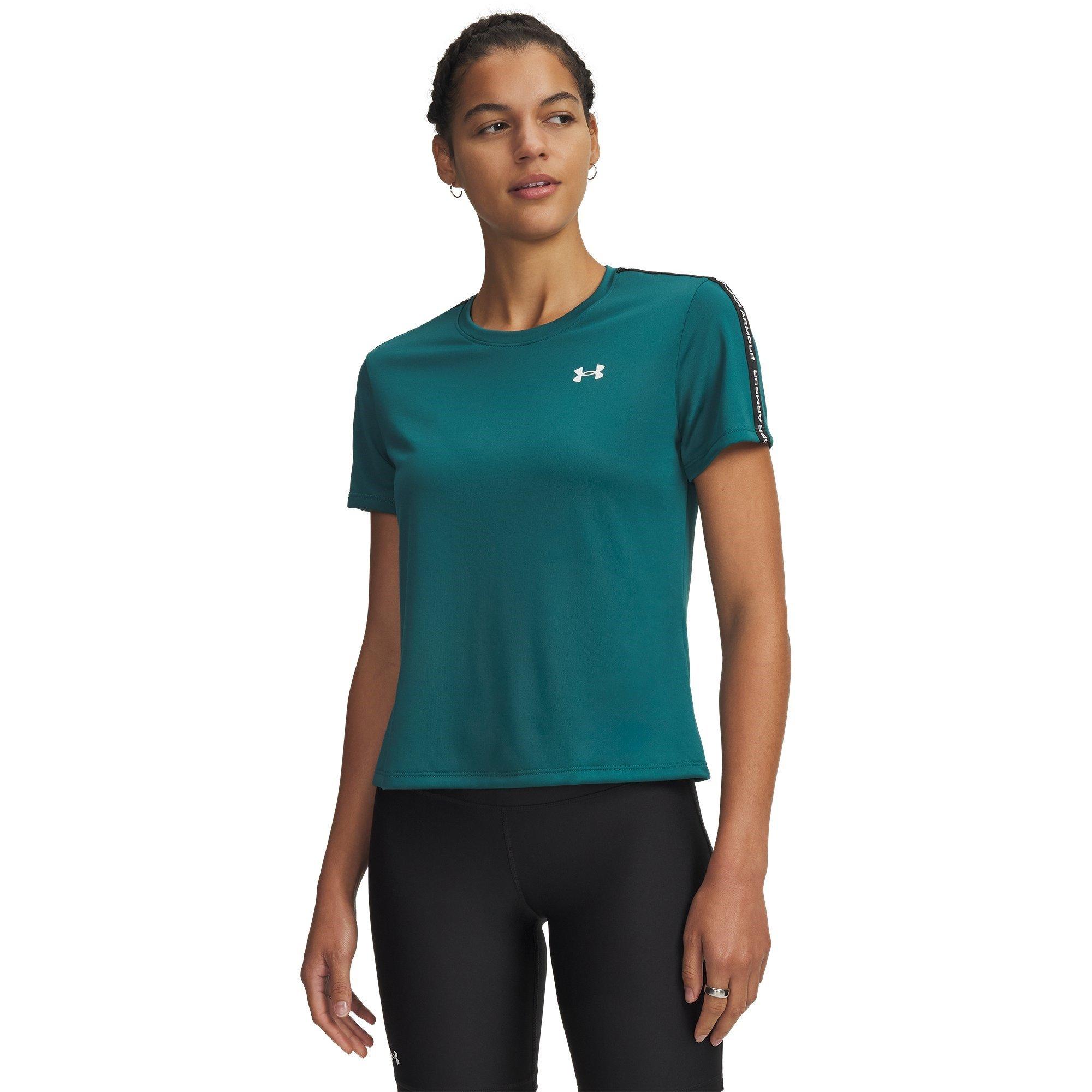 Under Armour Women's Tech Taping Short-Sleeve Performance Gym Top